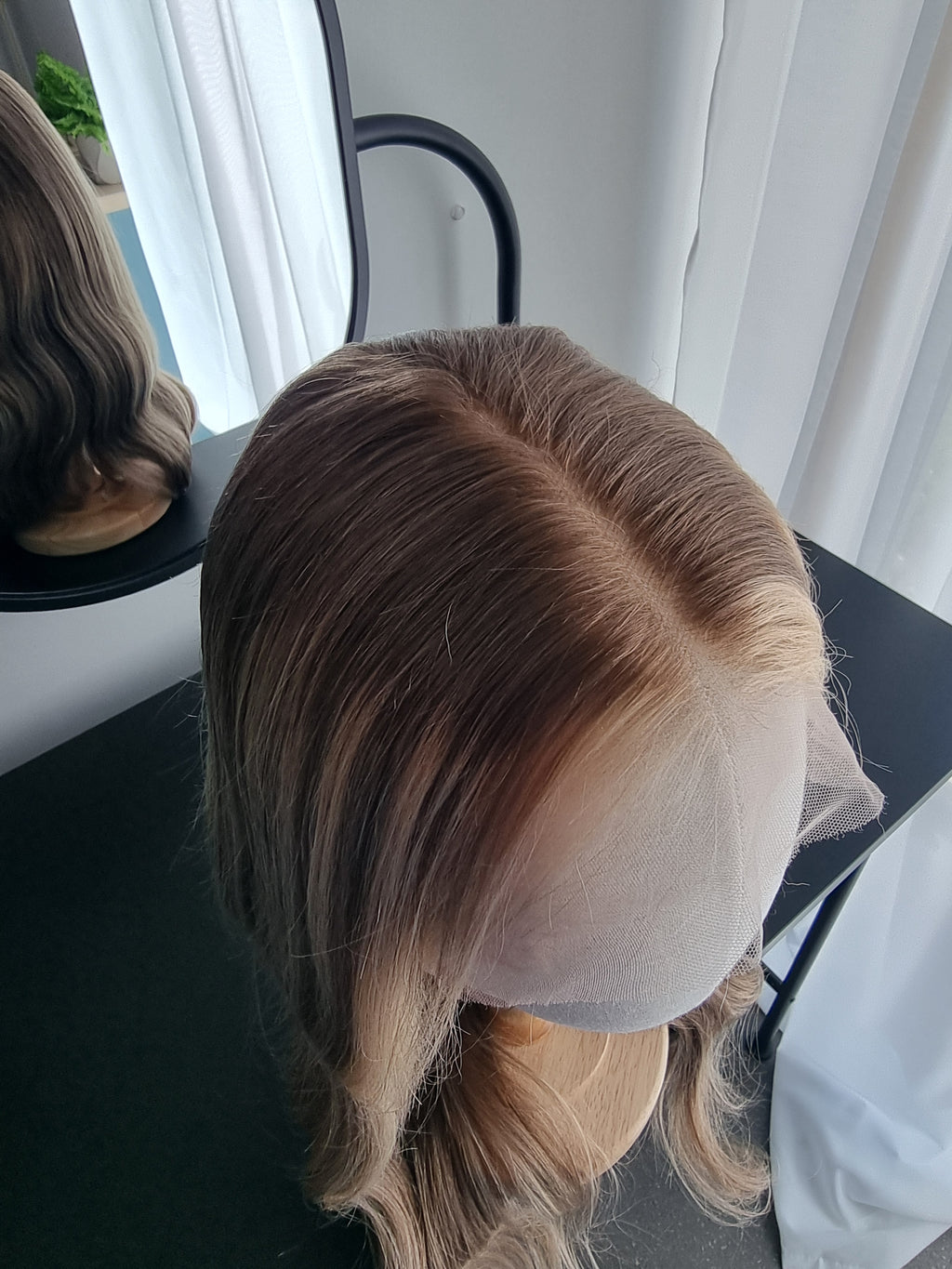 Remy Human Hair Wig (size M)— Platinum Collection