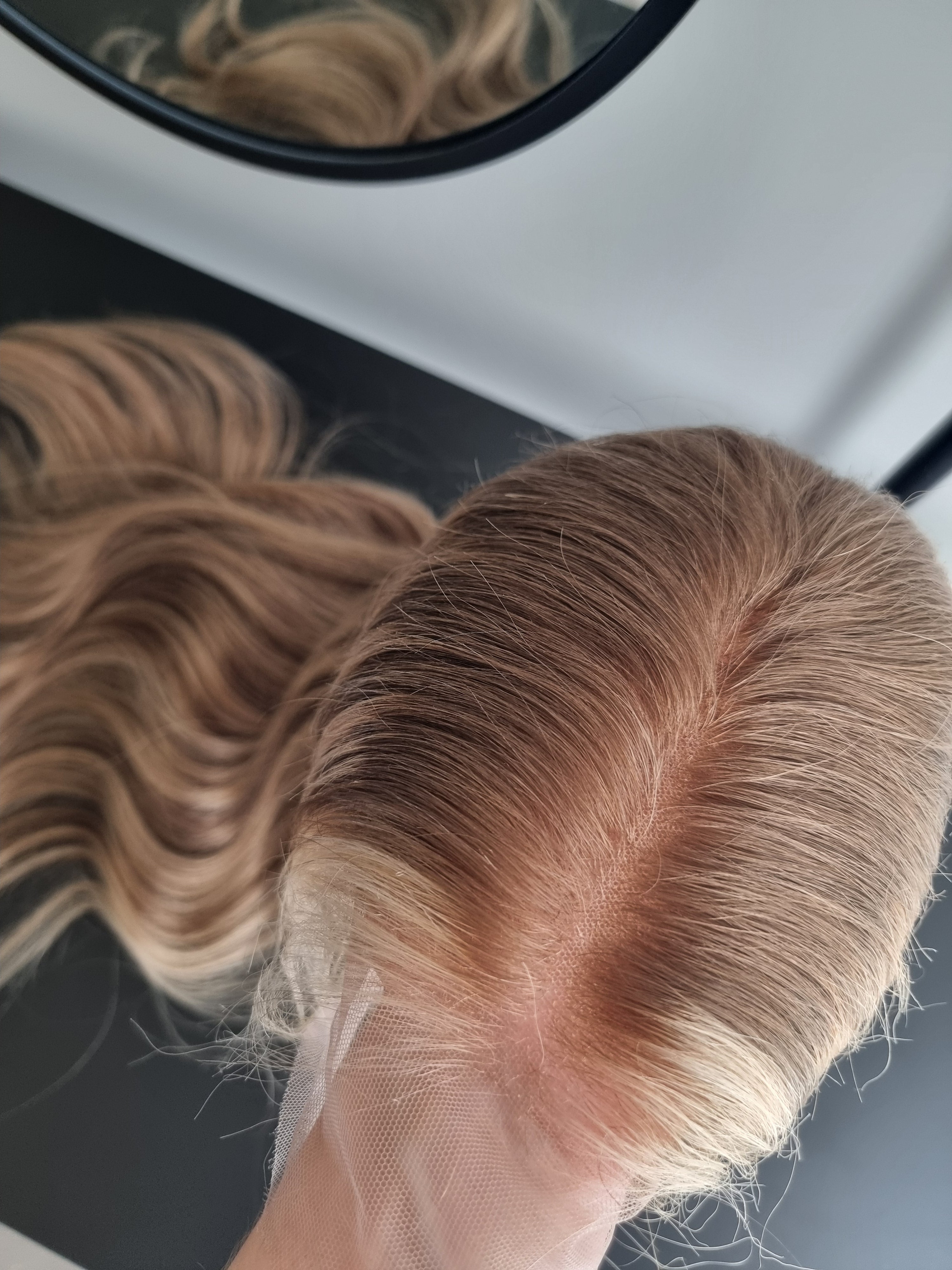 Remy Human Hair Wig (size M)— Platinum Collection