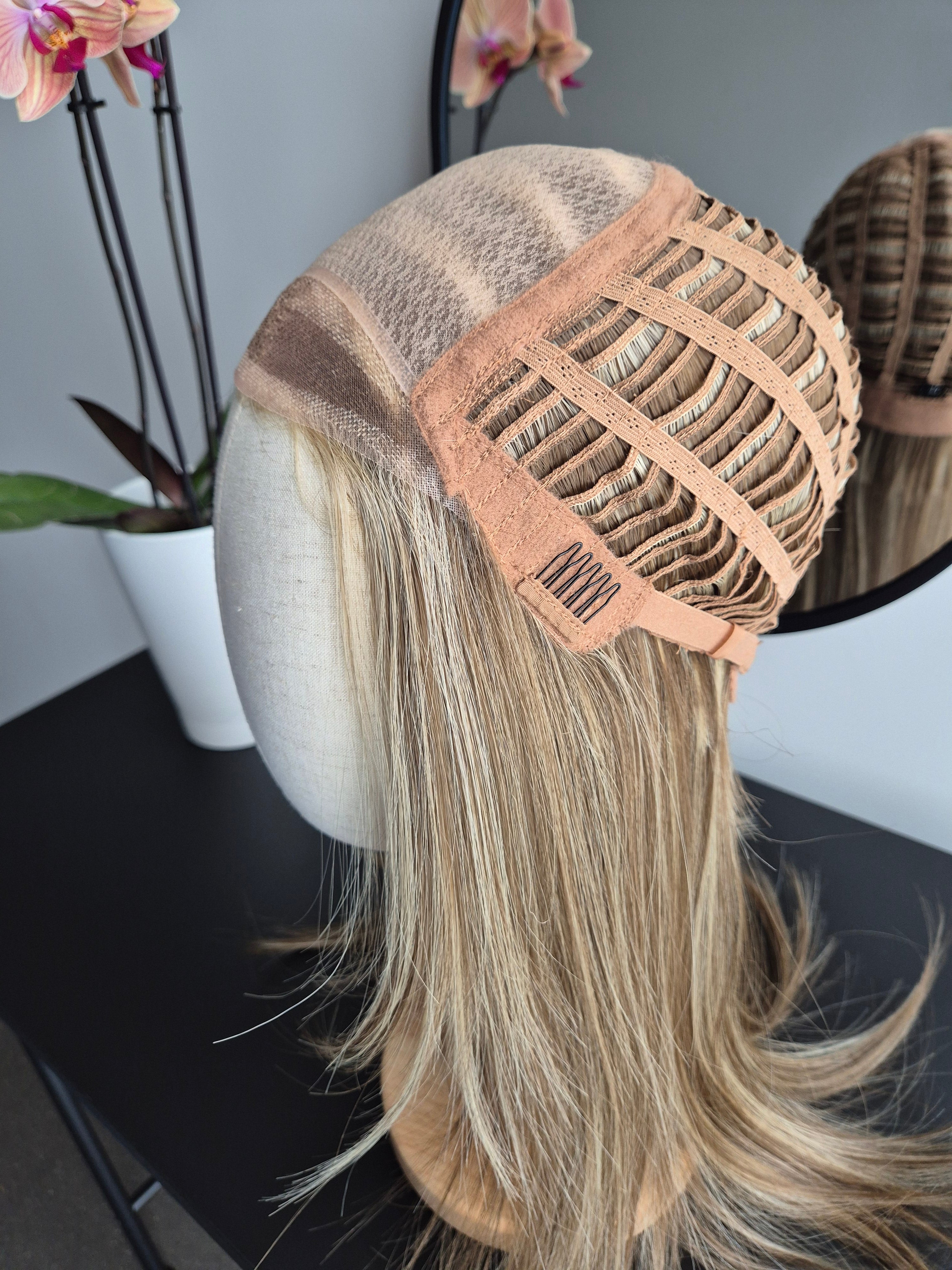 "Melania" monofilament wig