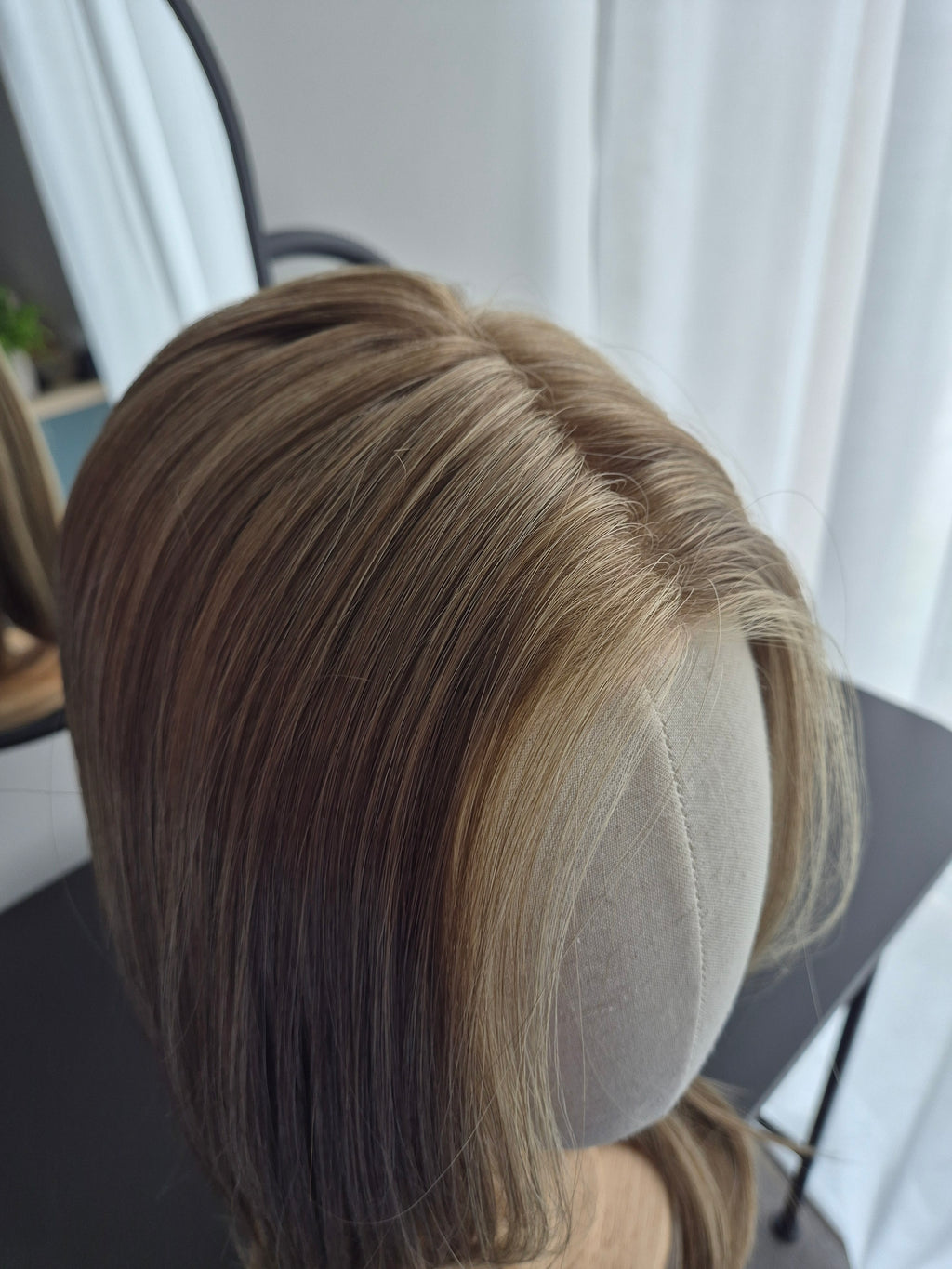 "Melania" monofilament wig