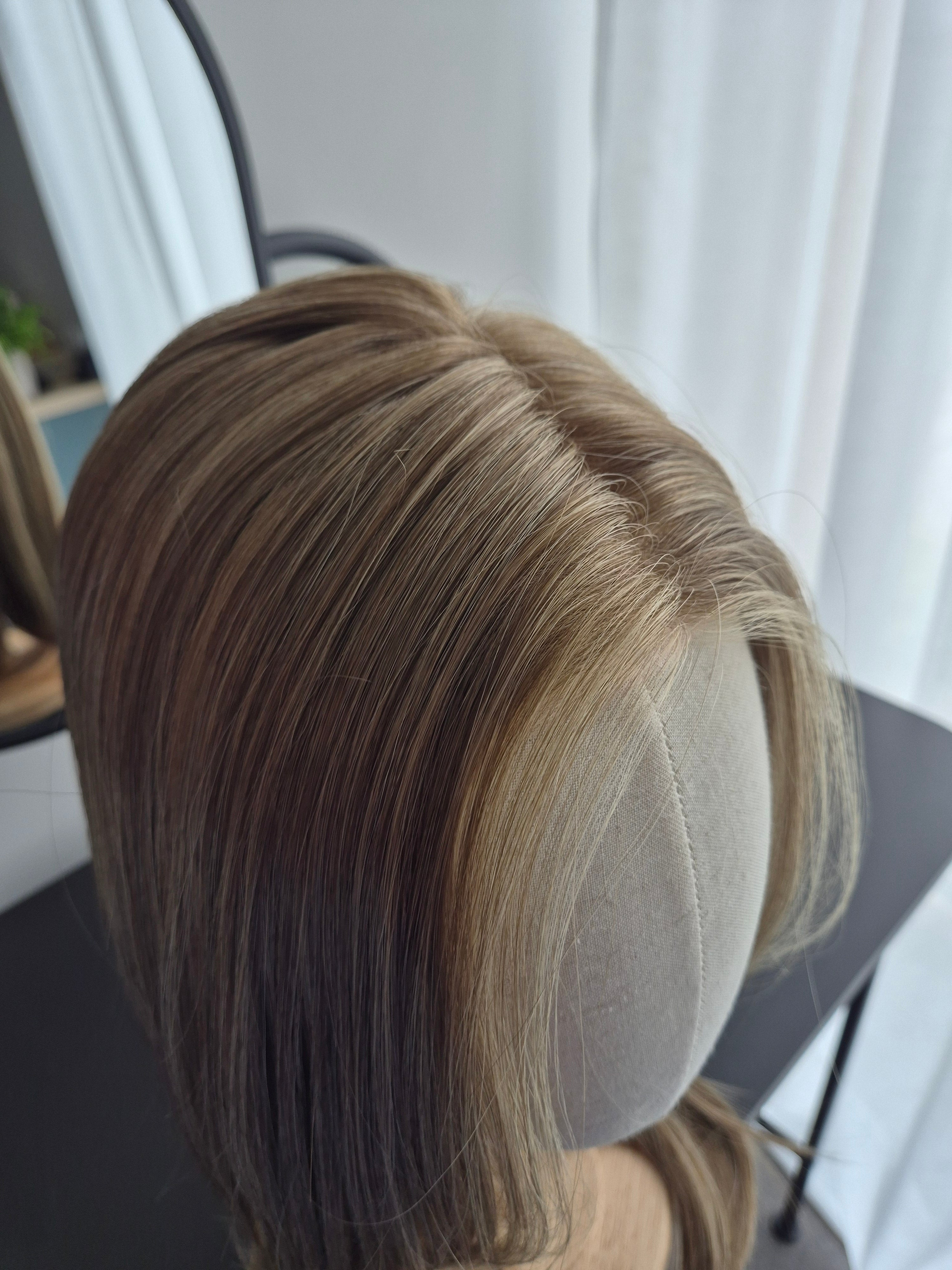 "Melania" monofilament wig