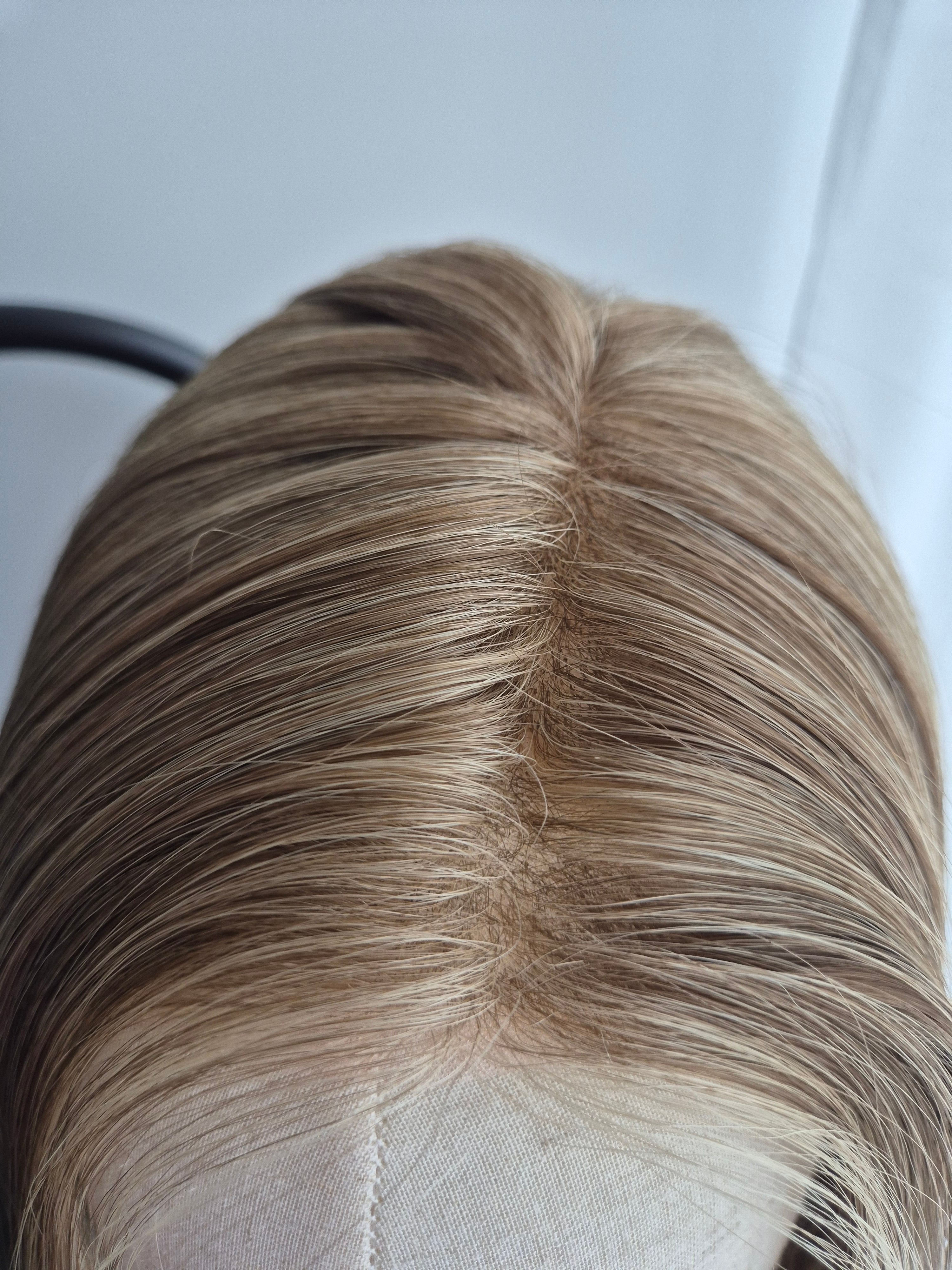 "Melania" monofilament wig
