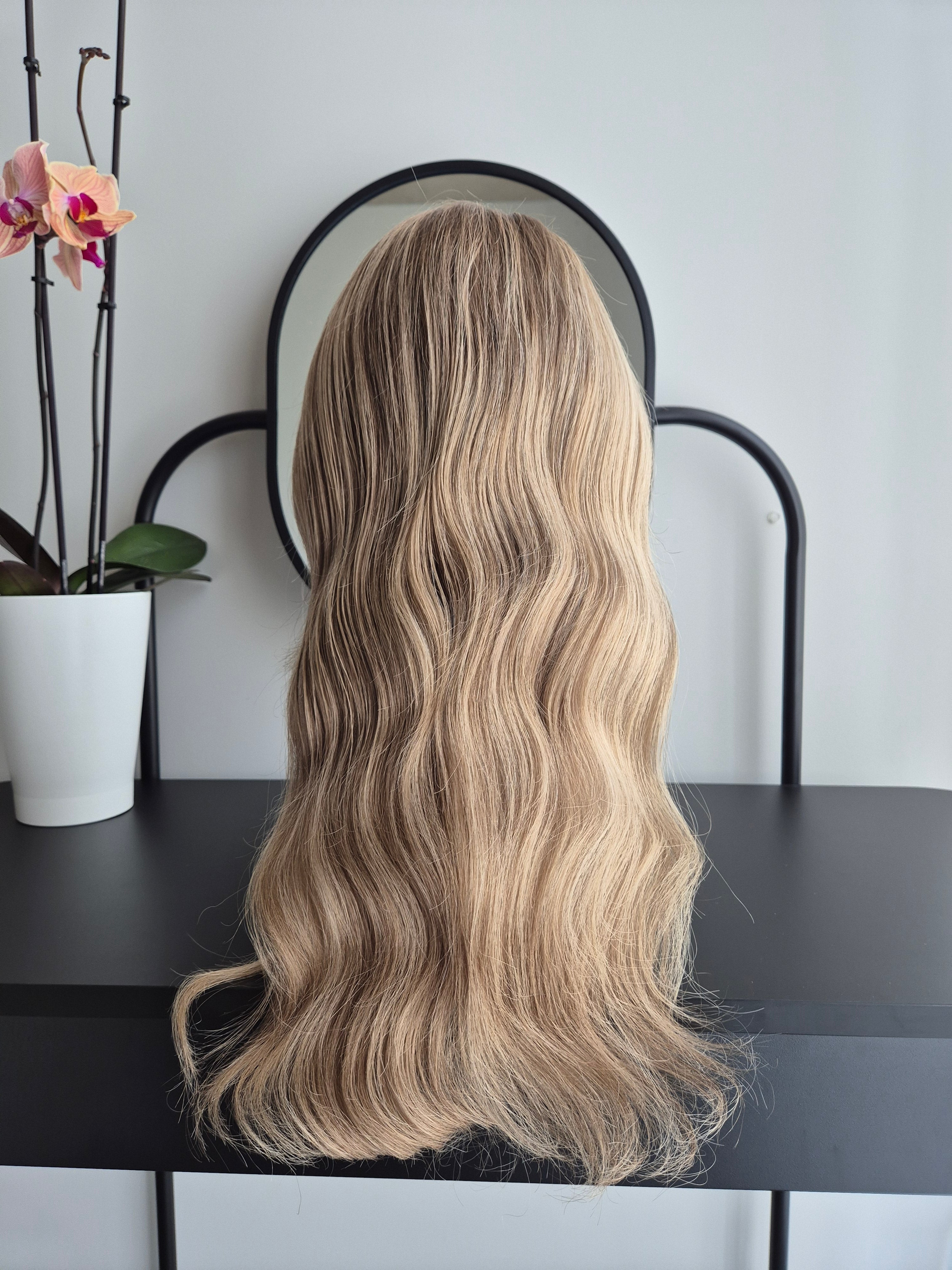 Premium Remy Human Hair Wig (size S)— Platinum Collection
