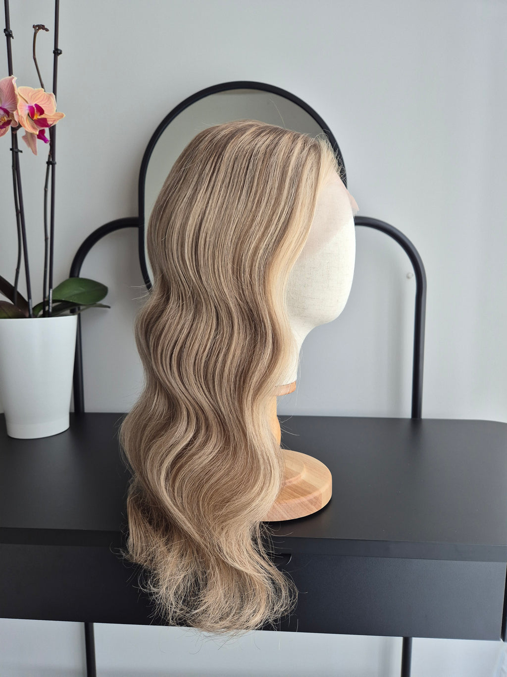 Premium Remy Human Hair Wig (size S)— Platinum Collection