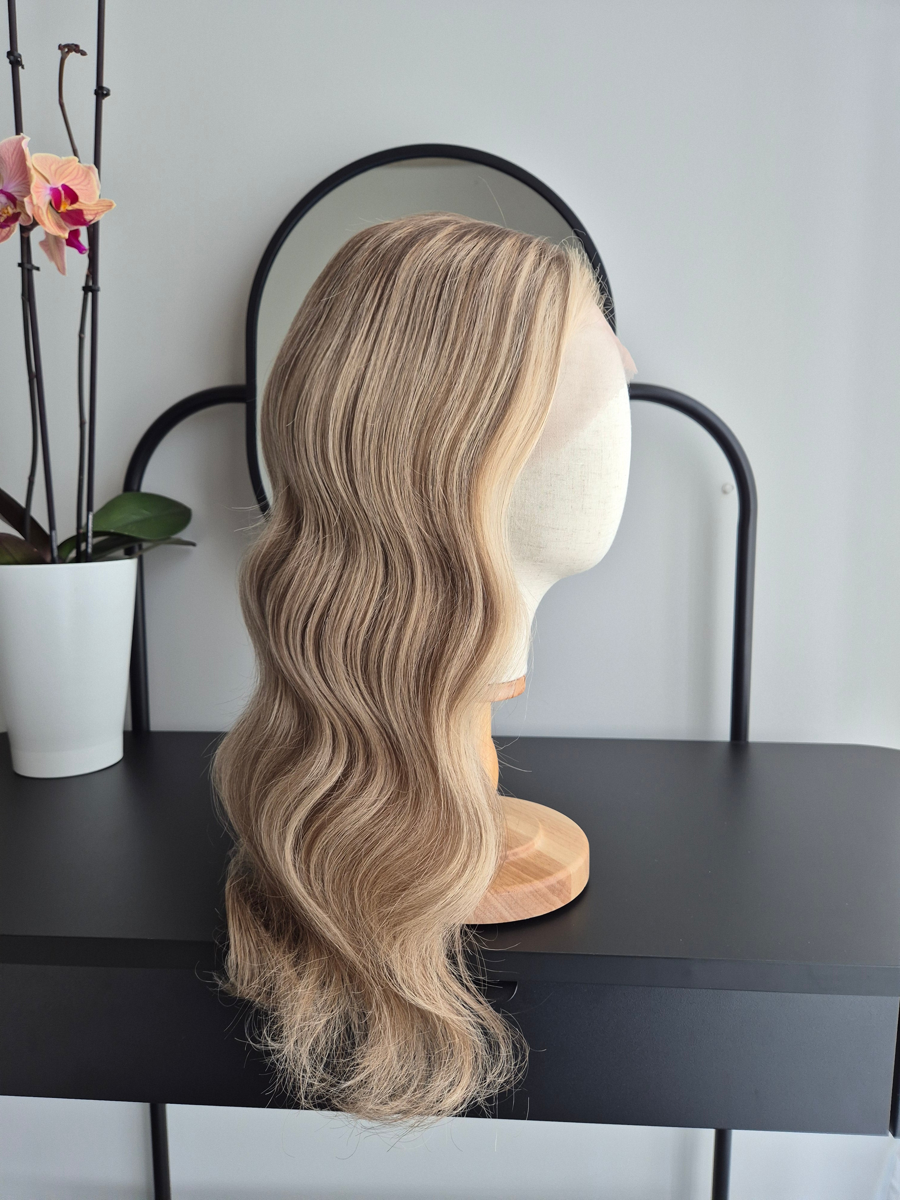Premium Remy Human Hair Wig (size S)— Platinum Collection
