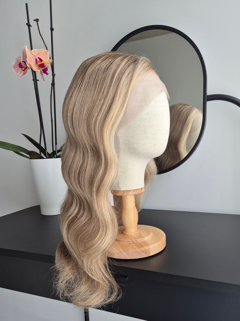 Premium Remy Human Hair Wig (size S)— Platinum Collection