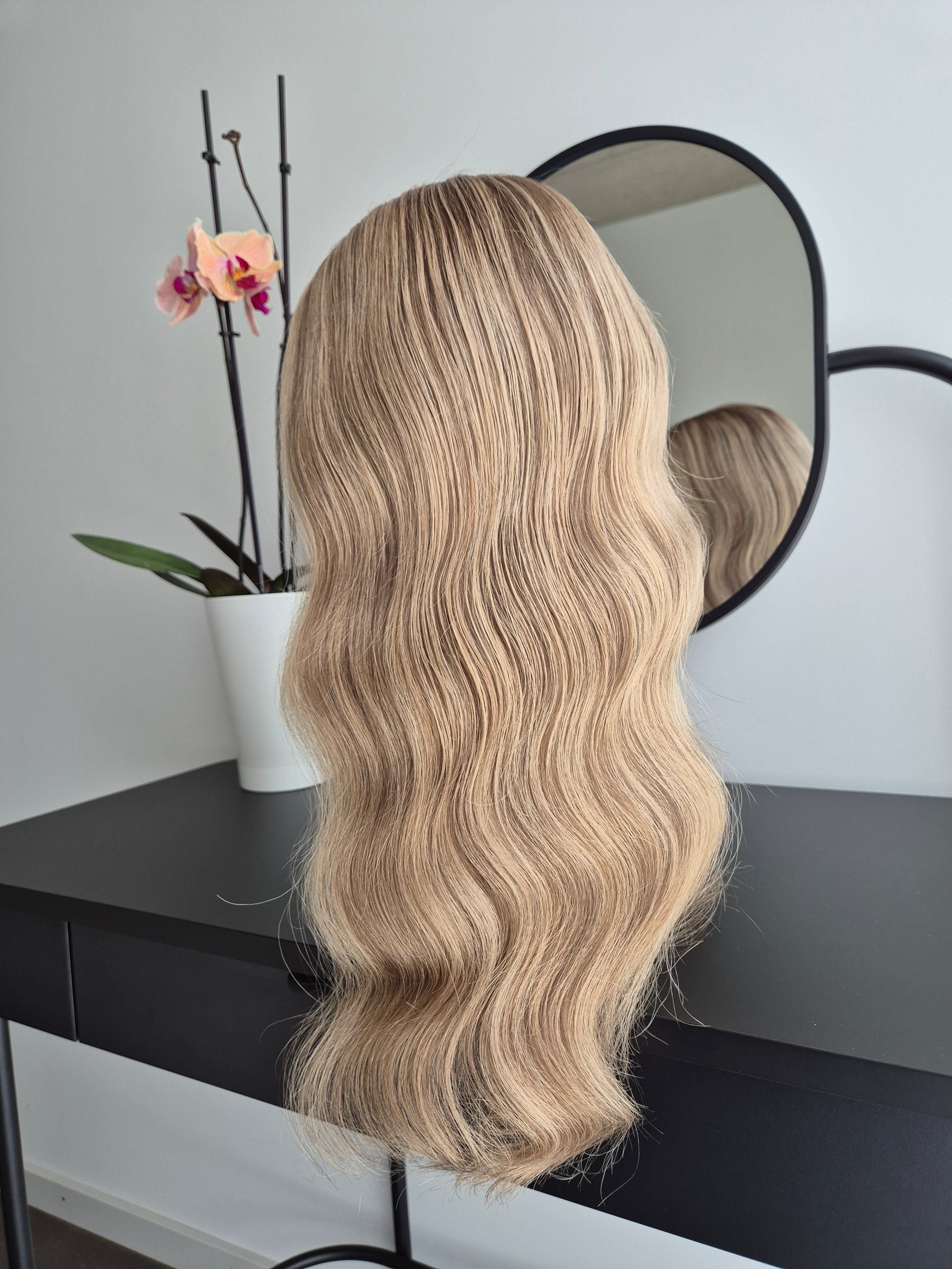 Premium Remy Human Hair Wig (size S)— Platinum Collection