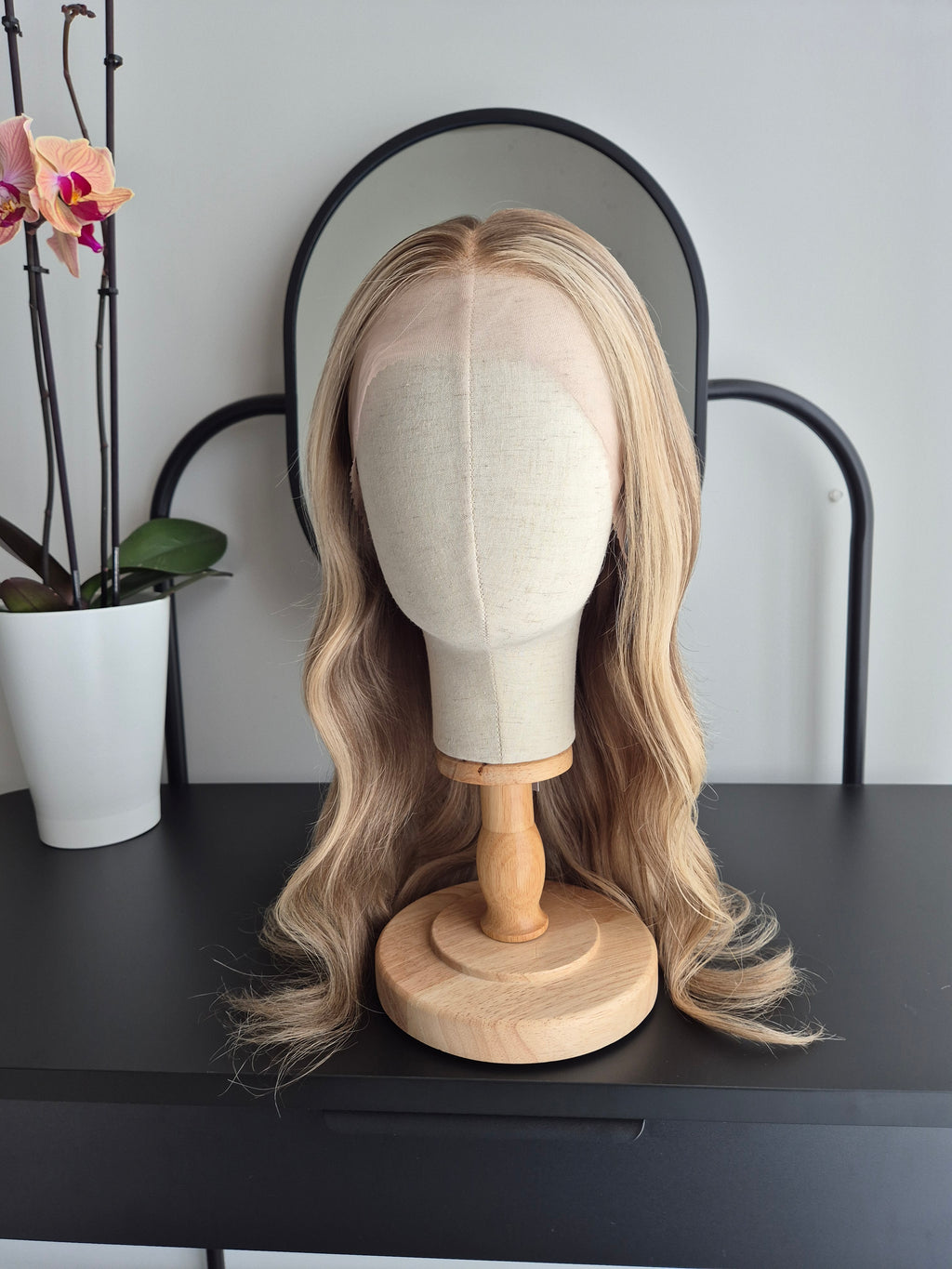 Premium Remy Human Hair Wig (size S)— Platinum Collection