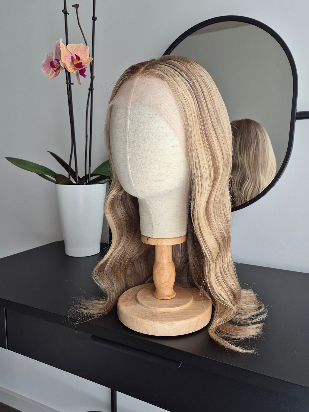 Premium Remy Human Hair Wig (size S)— Platinum Collection