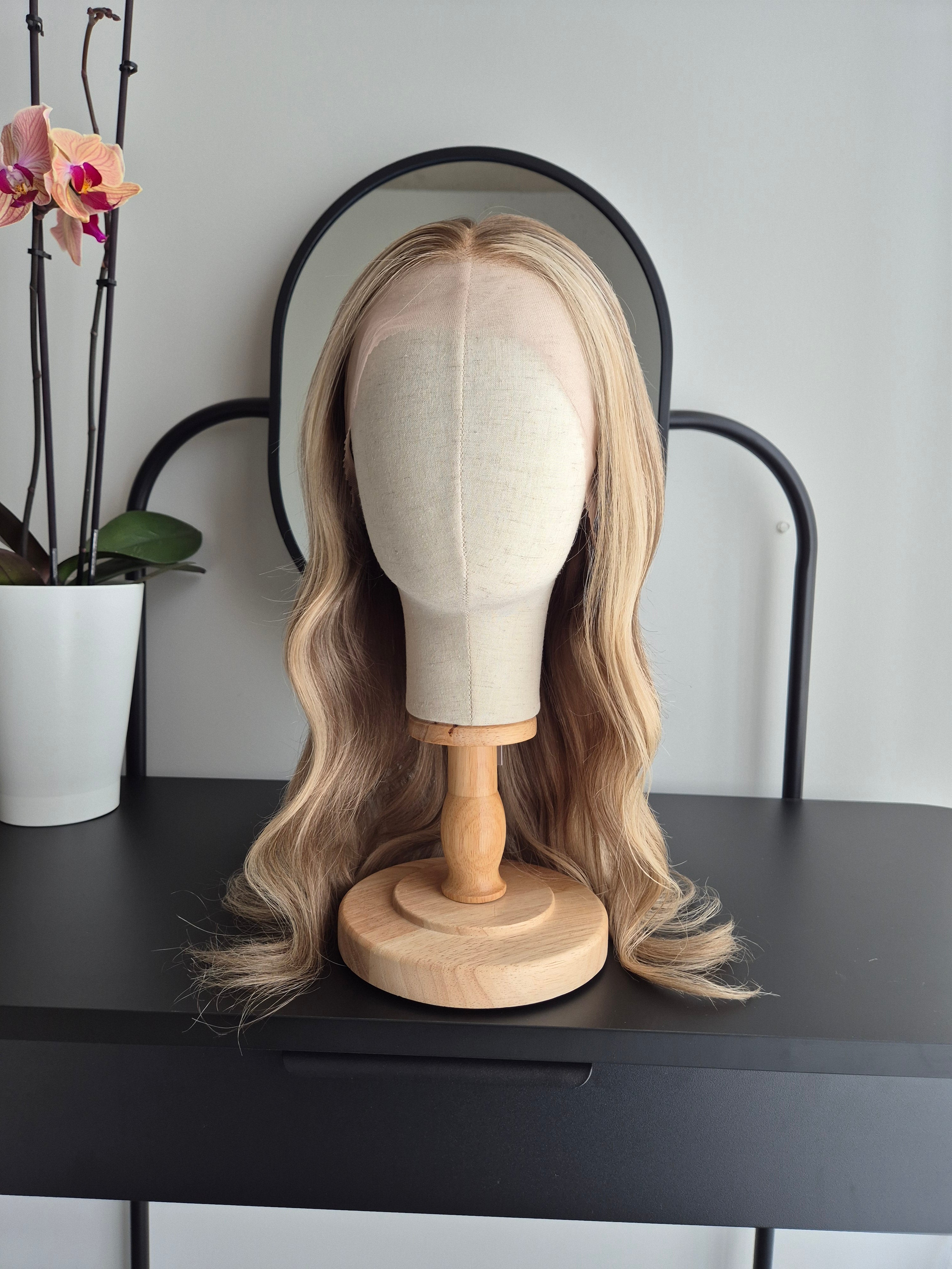 Premium Remy Human Hair Wig (size S)— Platinum Collection