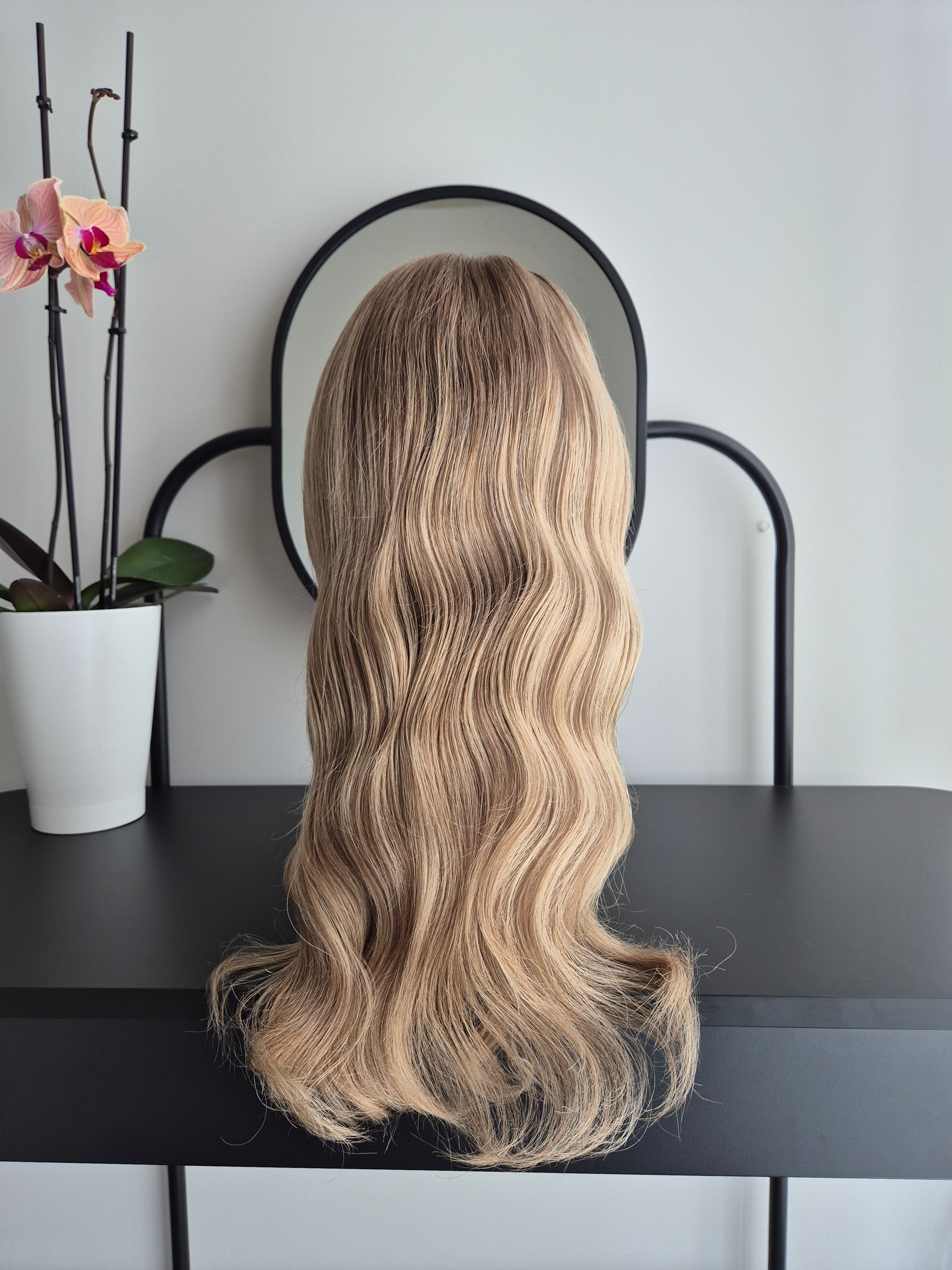 Premium Remy Human Hair Wig (size S)— Platinum Collection