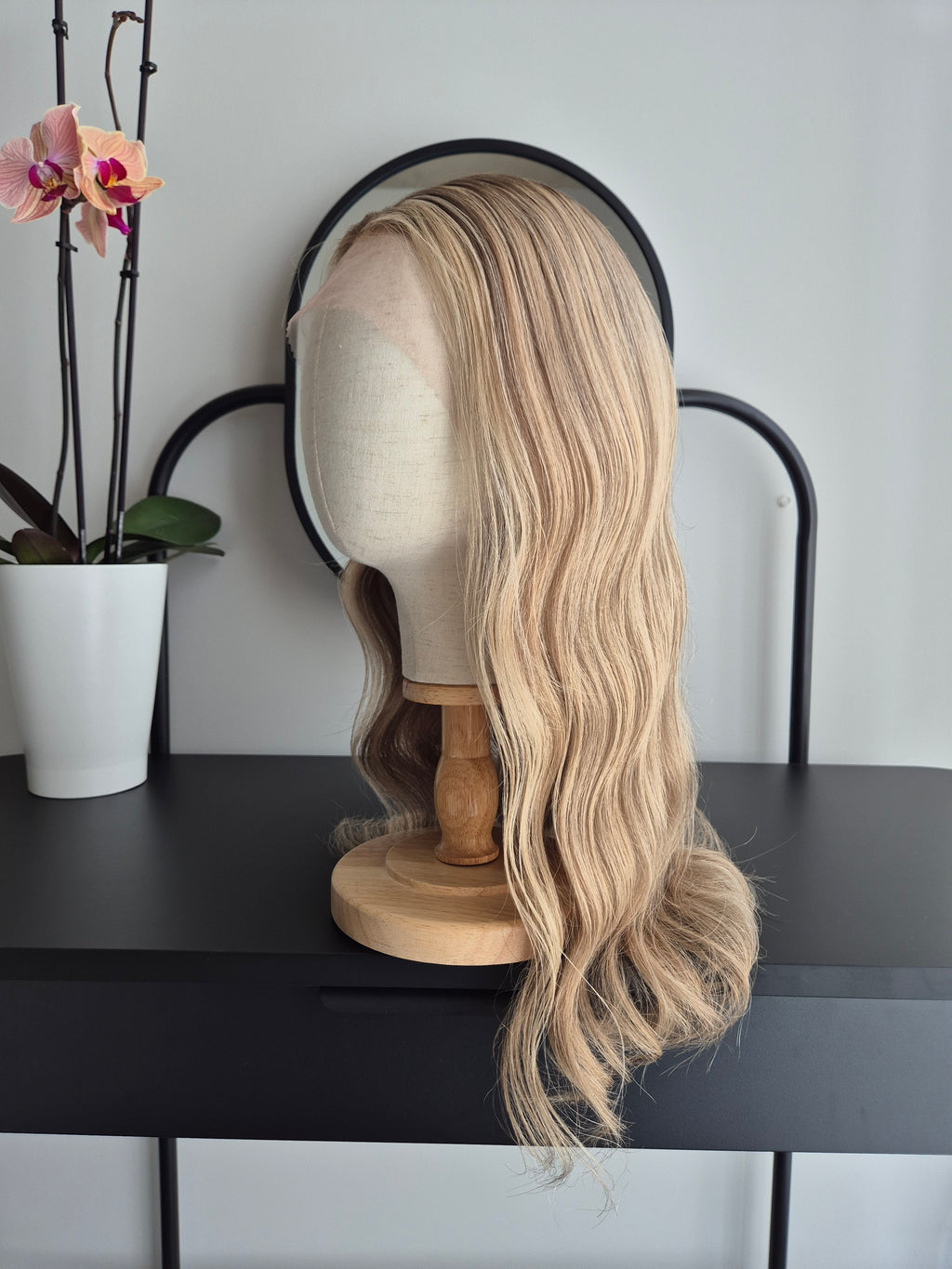 Premium Remy Human Hair Wig (size S)— Platinum Collection