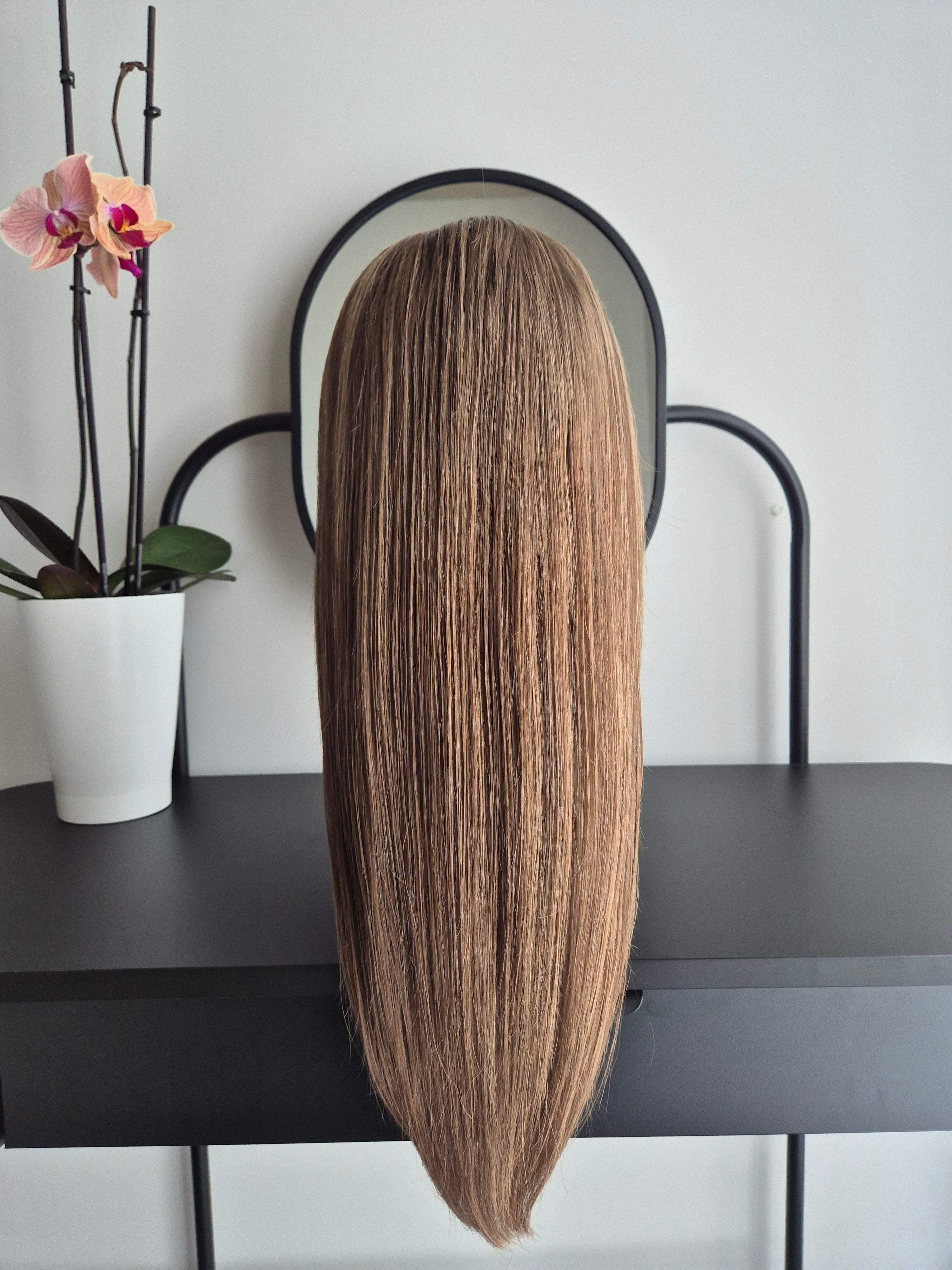 Remy Human Hair Wig (size M)— Platinum Collection