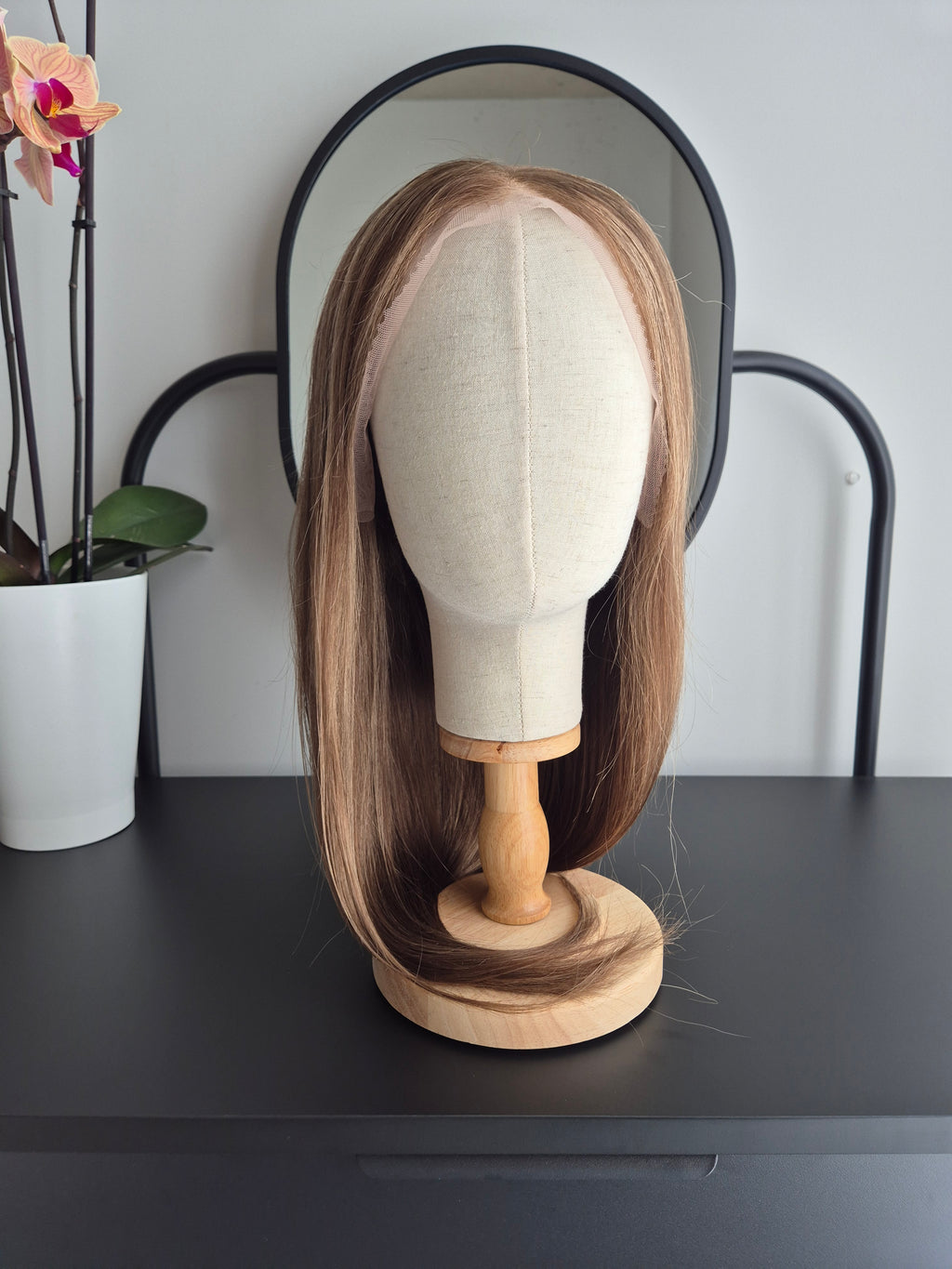 Remy Human Hair Wig (size M)— Platinum Collection