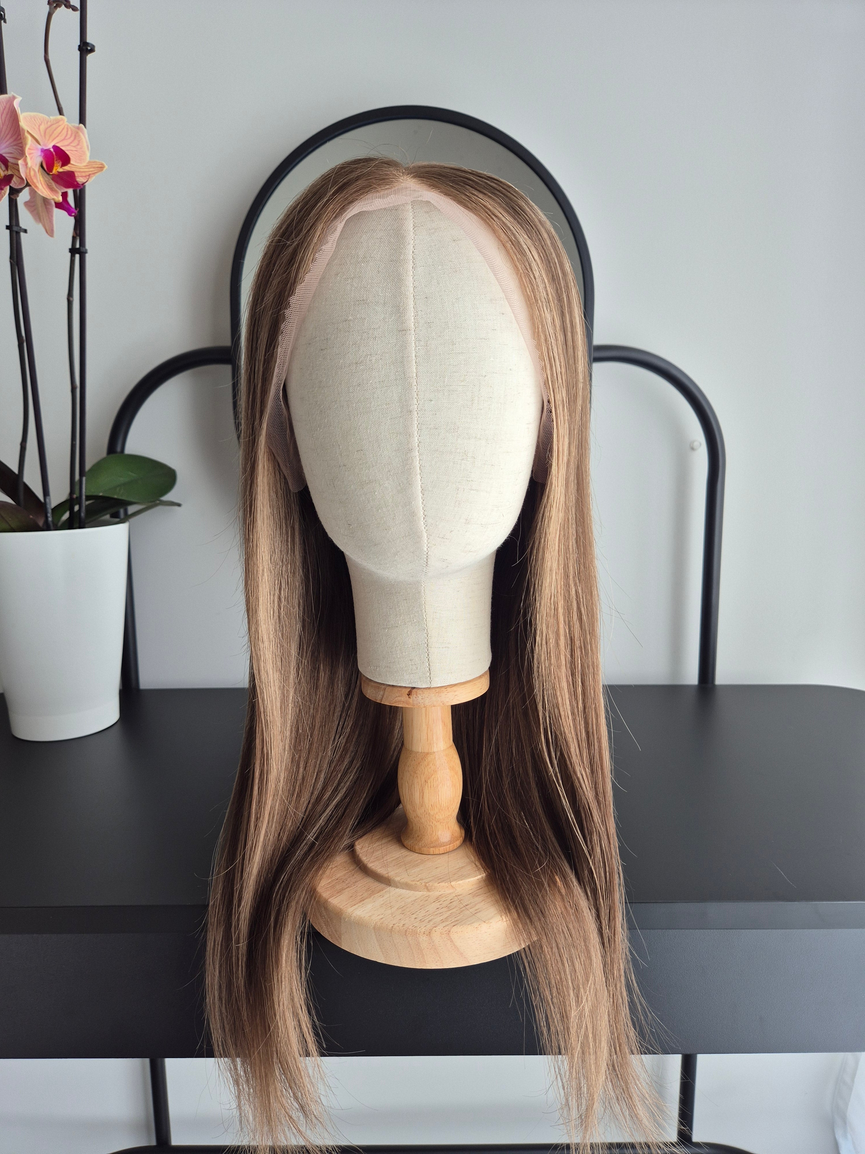 Remy Human Hair Wig (size M)— Platinum Collection