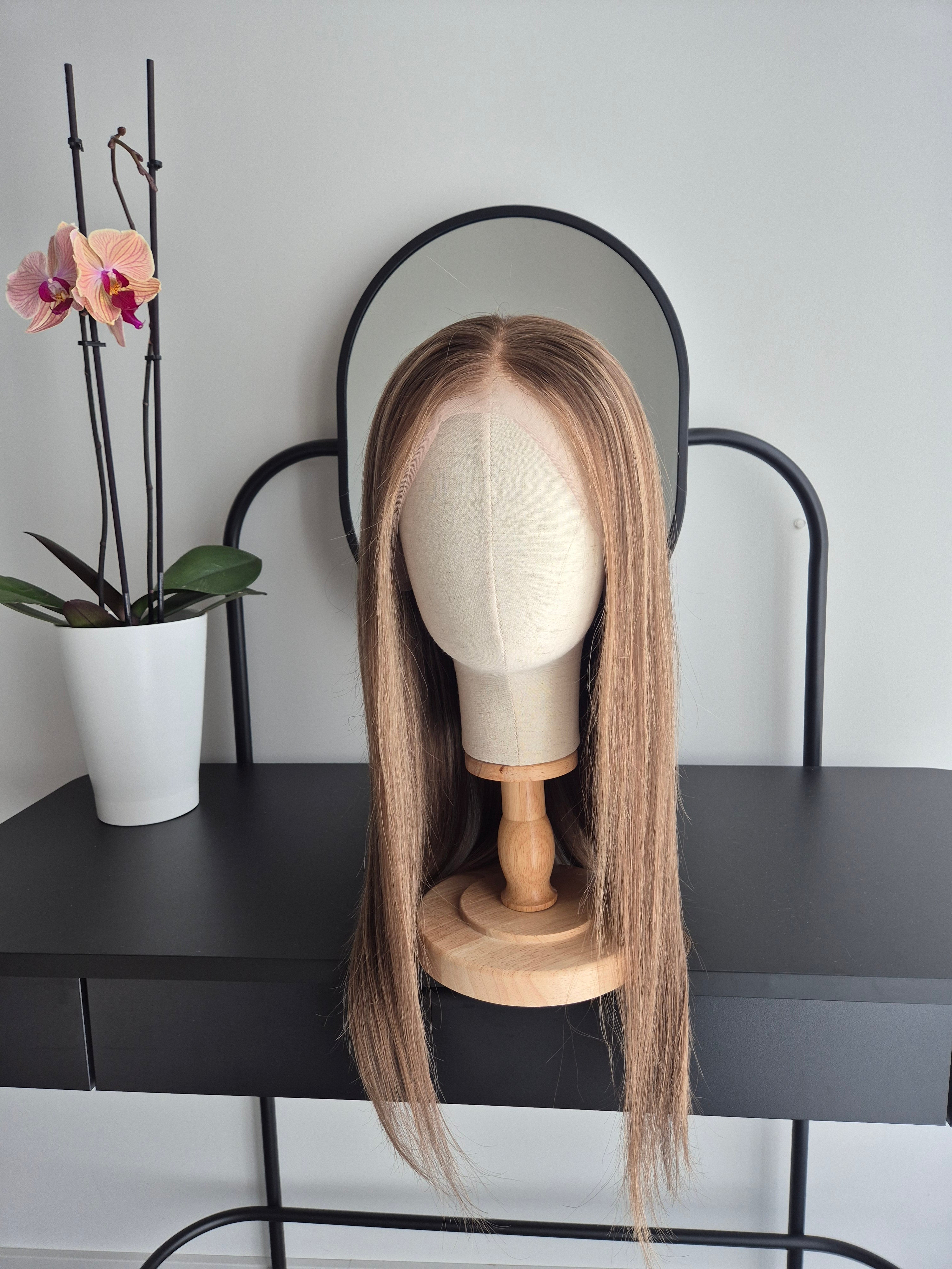 Remy Human Hair Wig (size M)— Platinum Collection