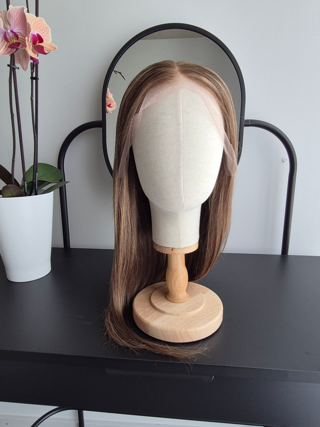Remy Human Hair Wig (size M)— Platinum Collection