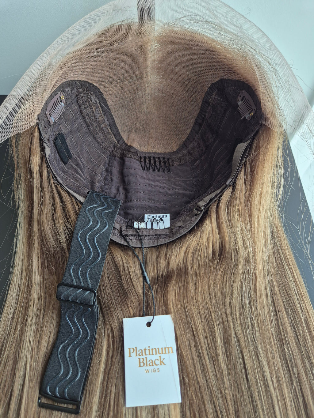 Remy Human Hair Wig (size M)— Platinum Collection