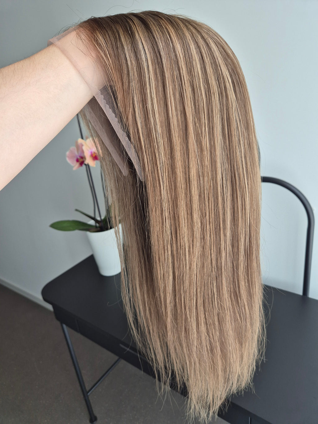 Remy Human Hair Wig (size M)— Platinum Collection