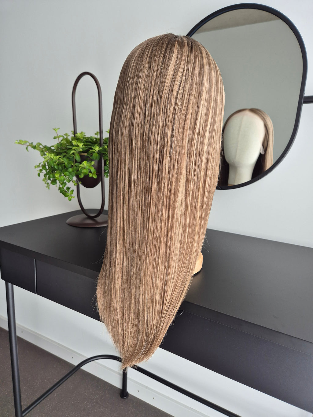 Premium Remy Human Hair Wig (size M)— Platinum Collection