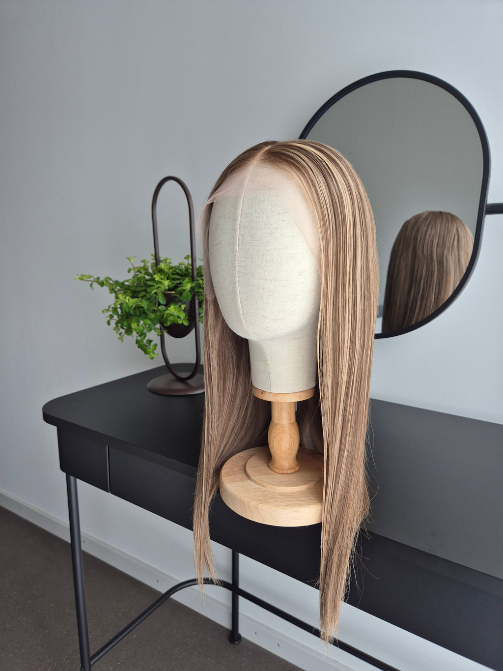 Premium Remy Human Hair Wig (size M)— Platinum Collection