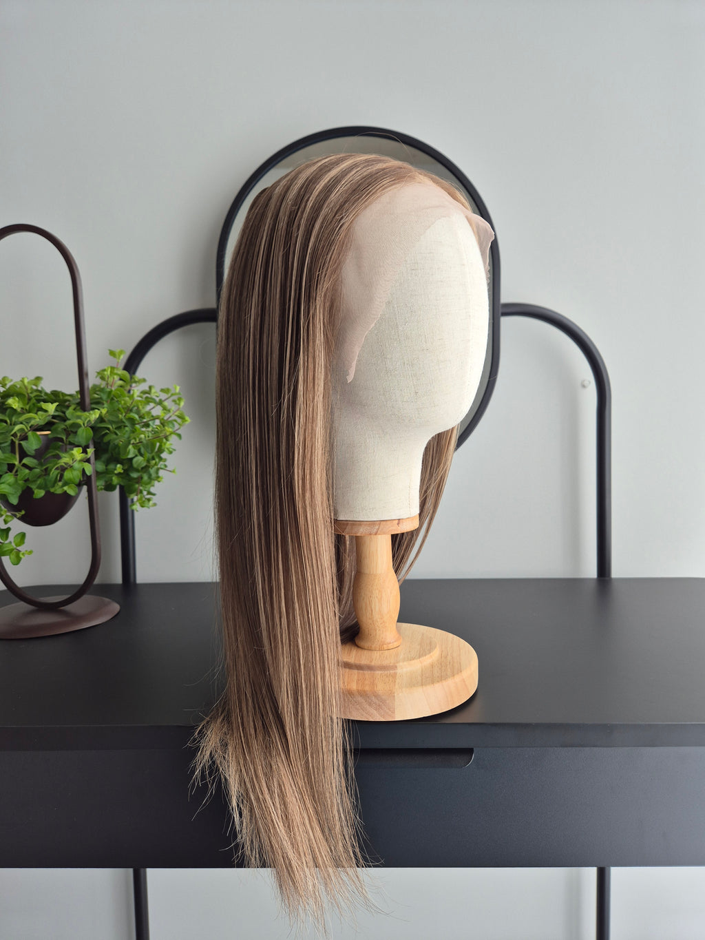 Premium Remy Human Hair Wig (size M)— Platinum Collection