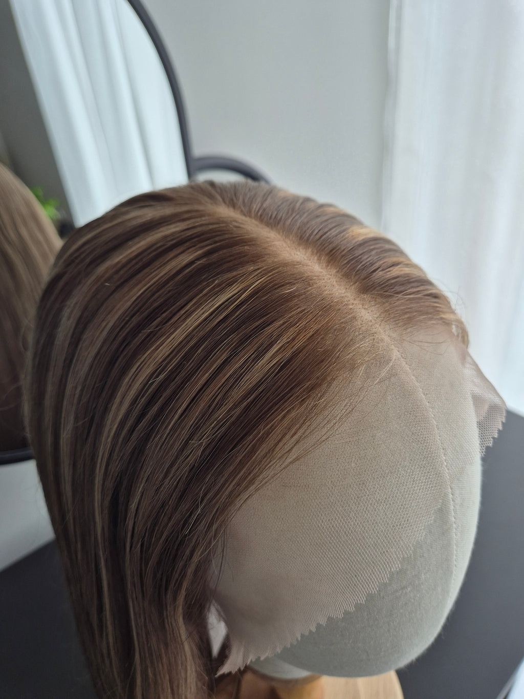 Premium Remy Human Hair Wig (size M)— Platinum Collection