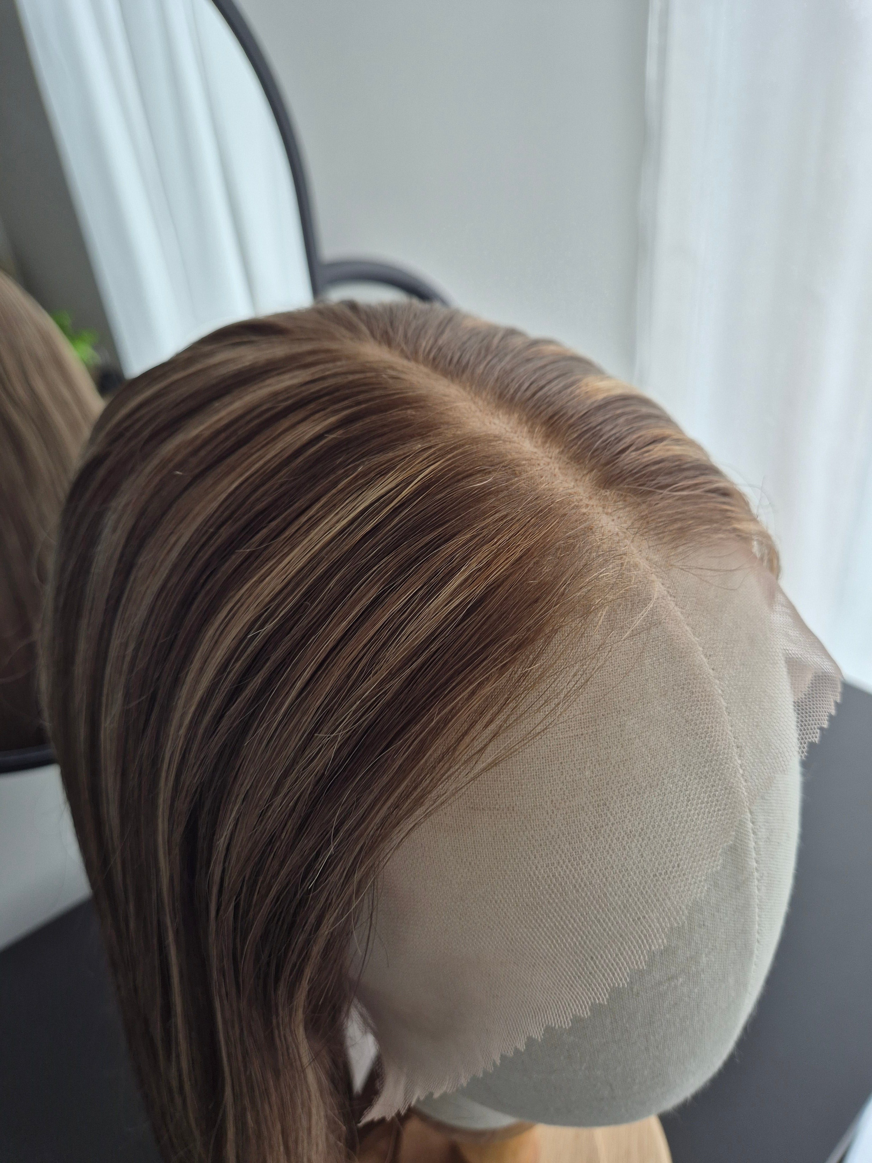 Premium Remy Human Hair Wig (size M)— Platinum Collection