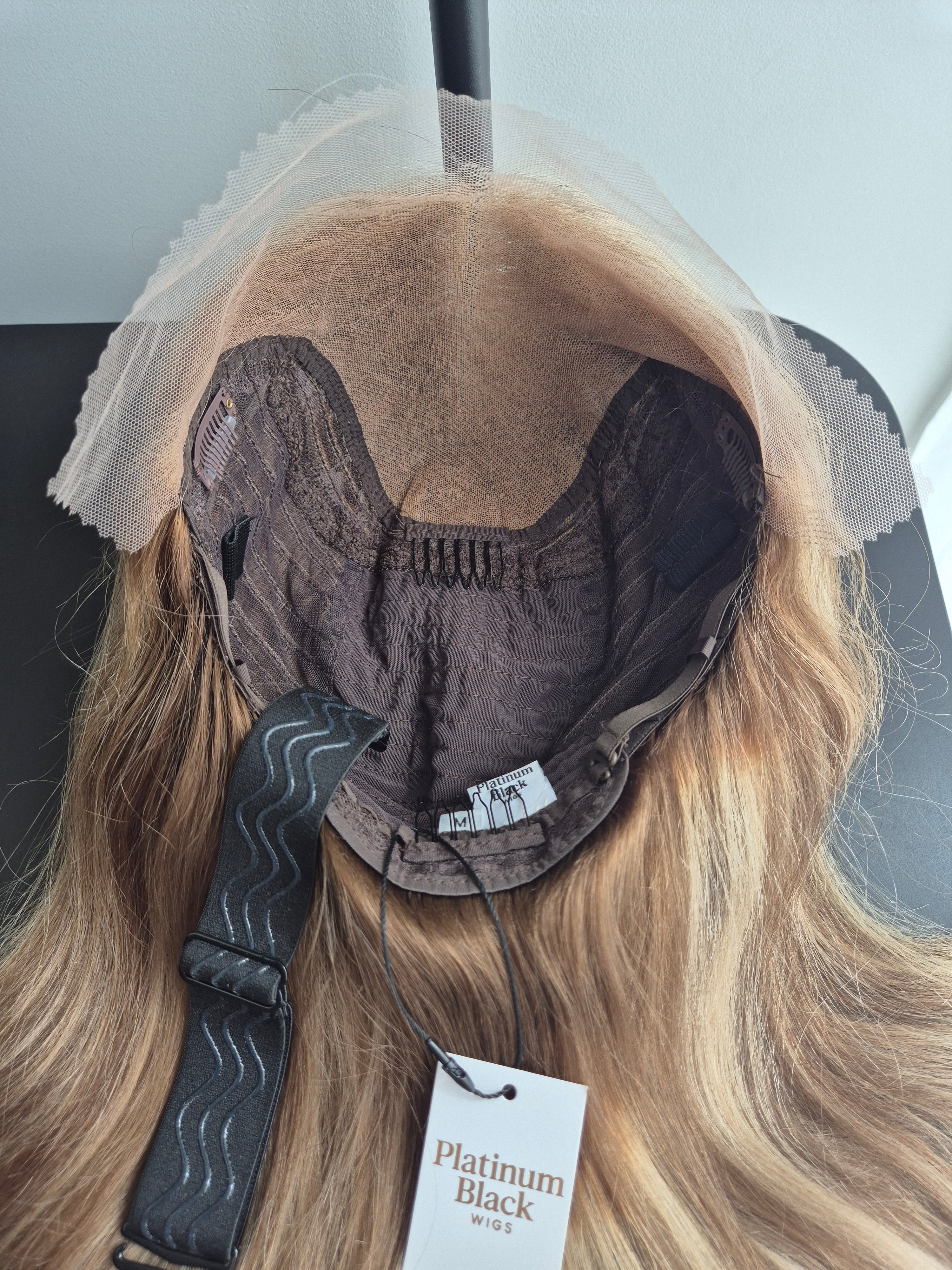 Remy Human Hair Wig (size M)— Platinum Collection