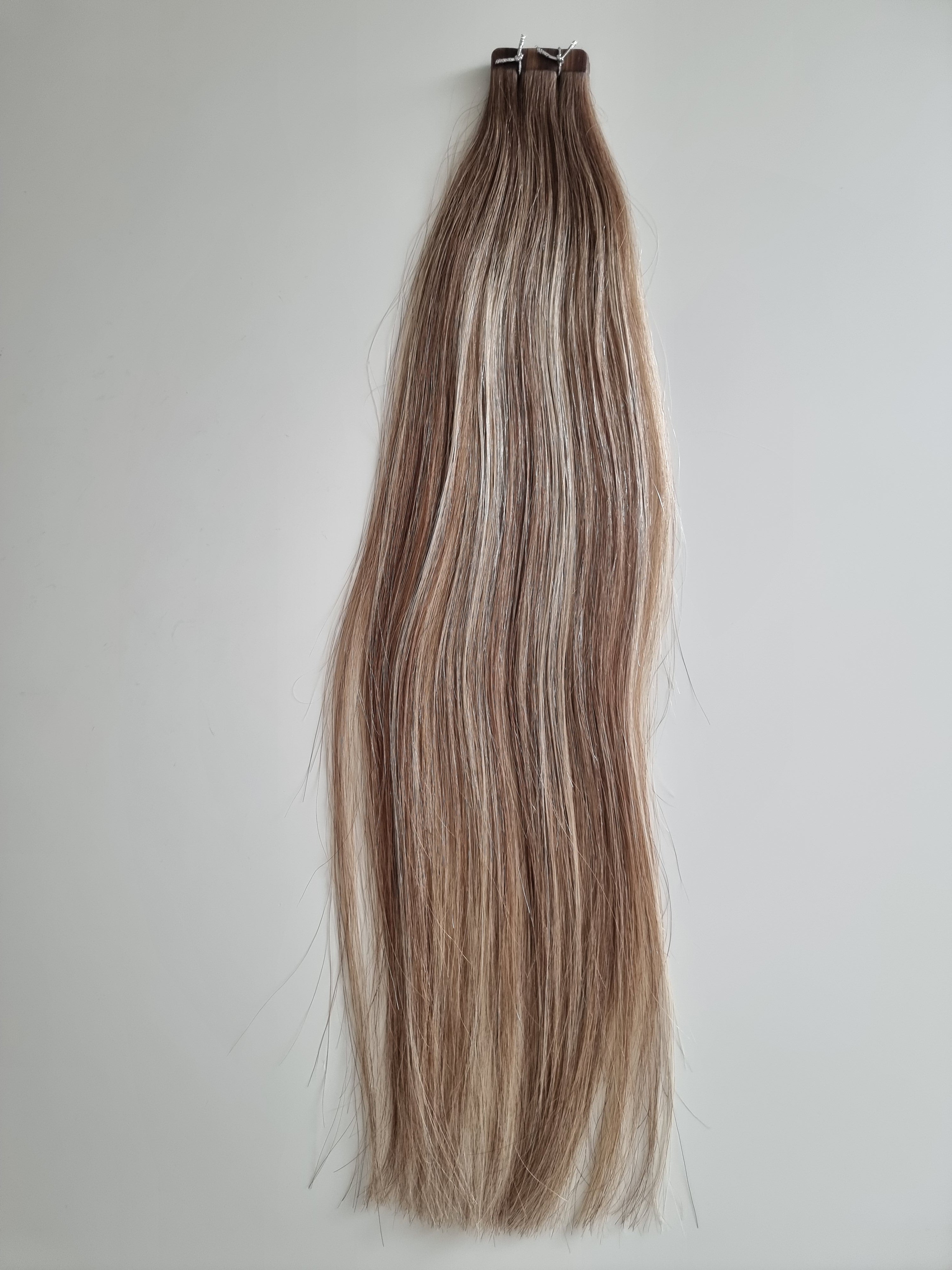 Tape in extensions Remy human hair #B6/613