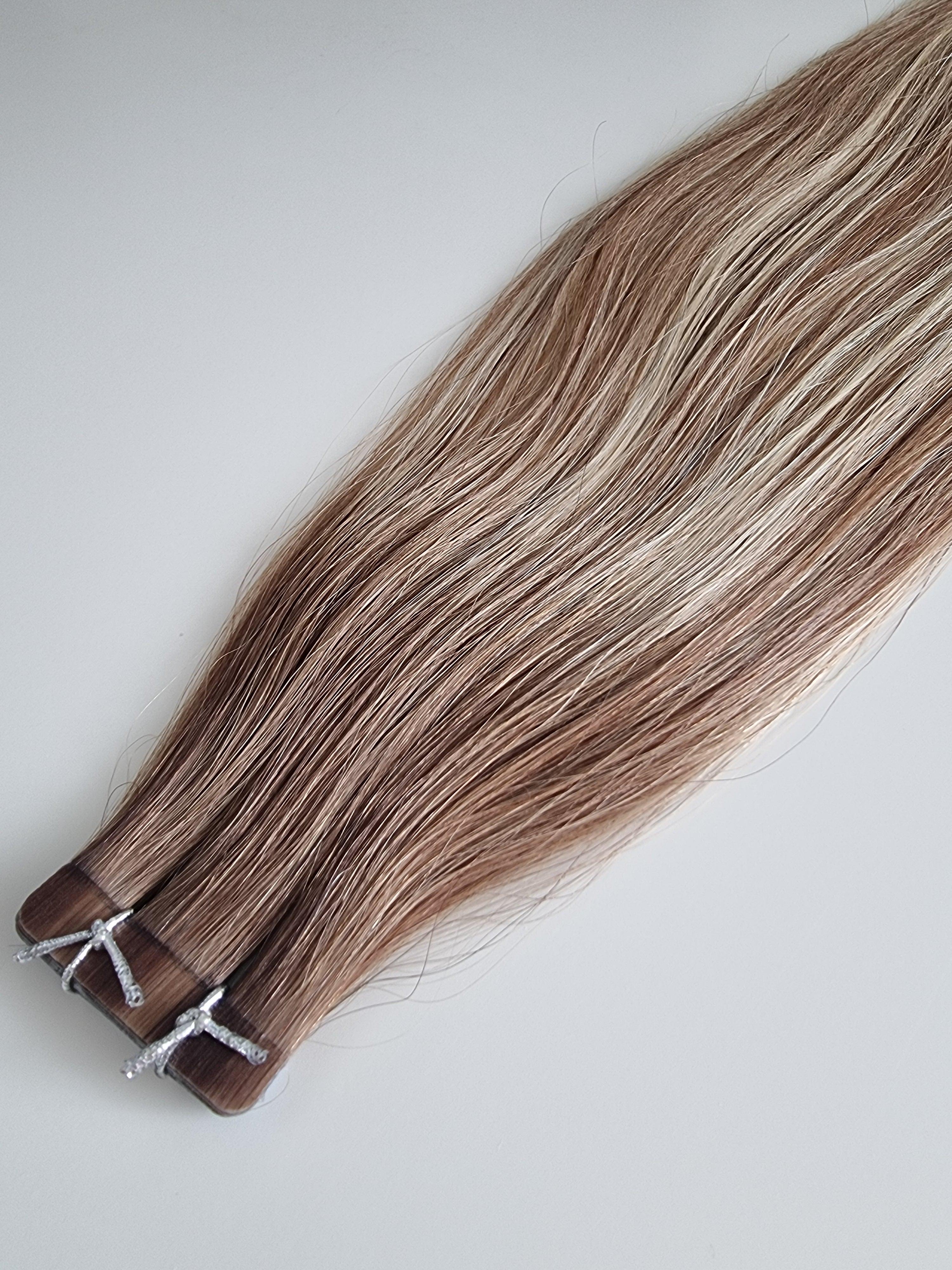 Tape in extensions Remy human hair #B6/613