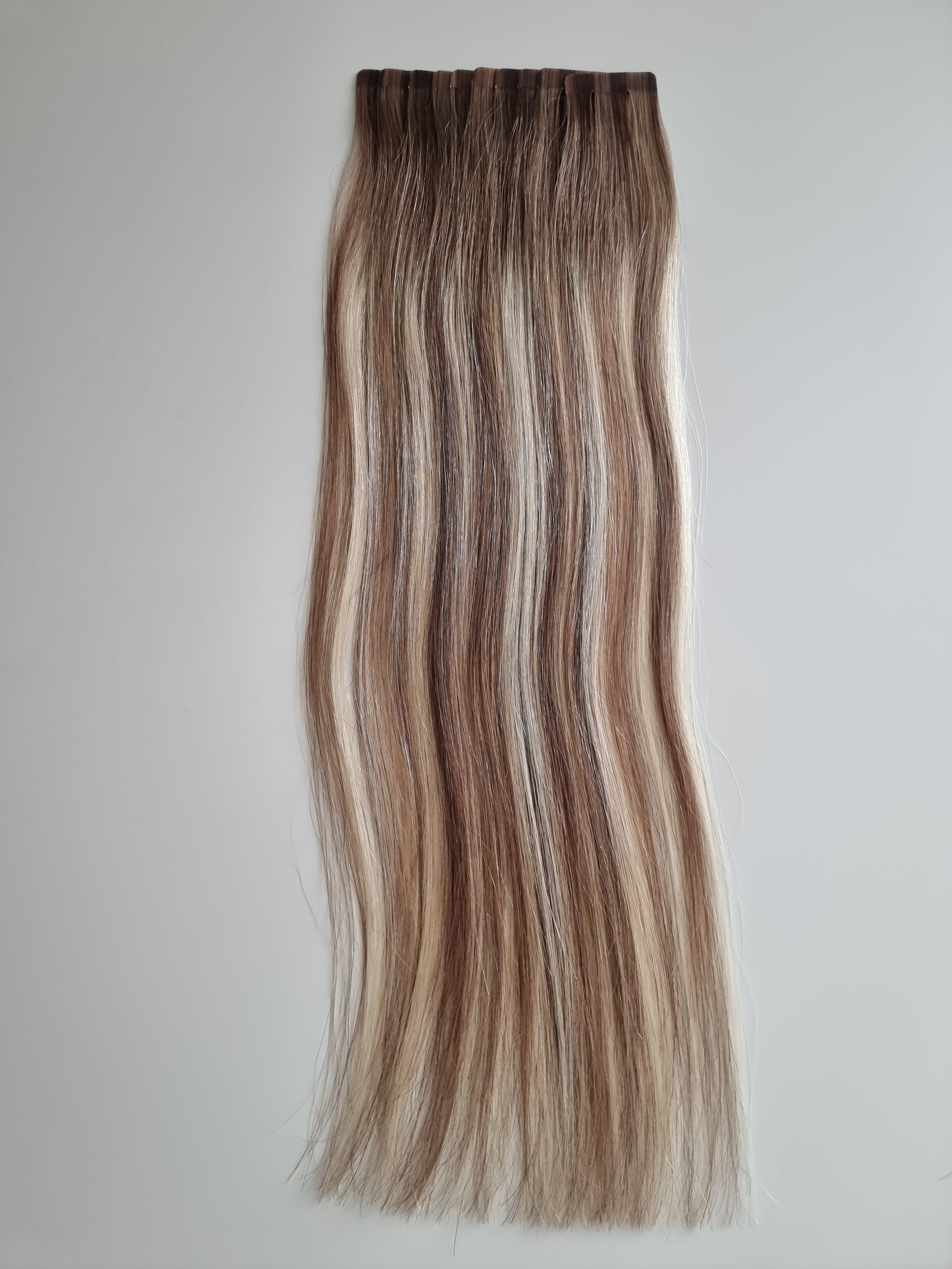 Tape in extensions Remy human hair #B6/613
