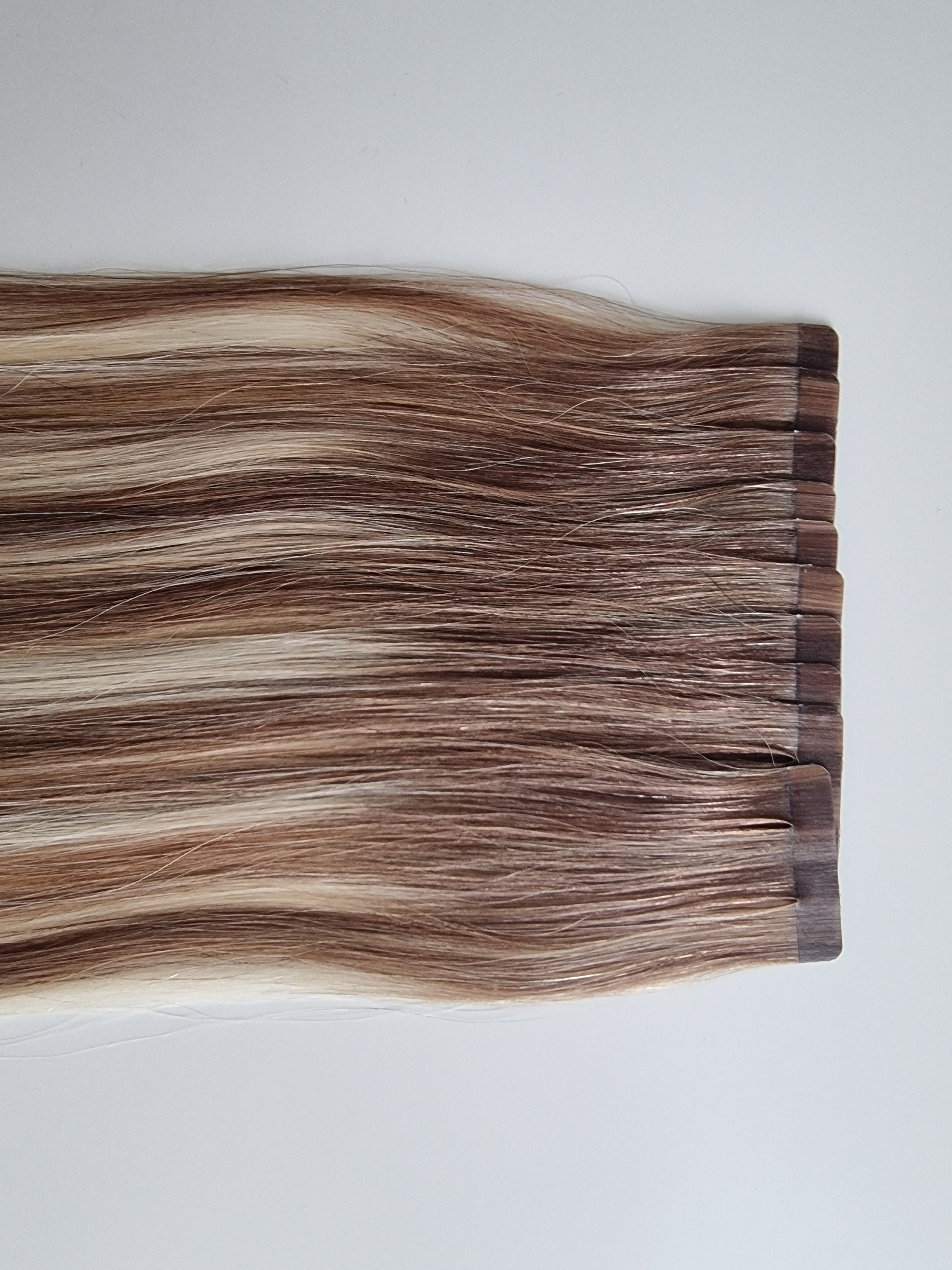 Tape in extensions Remy human hair #B6/613
