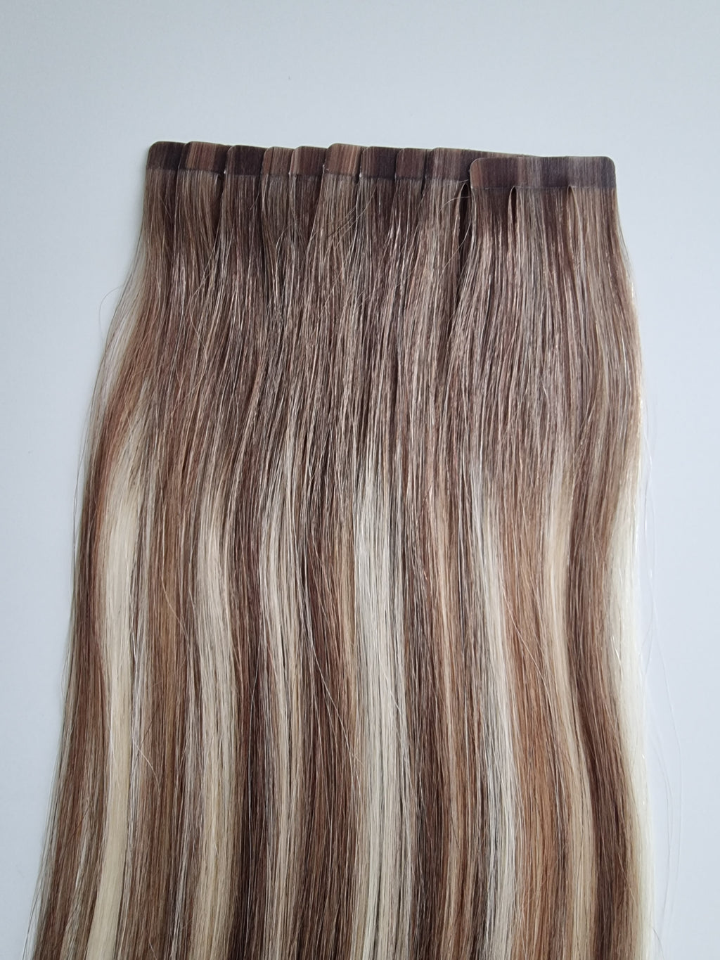 Tape in extensions Remy human hair #B6/613