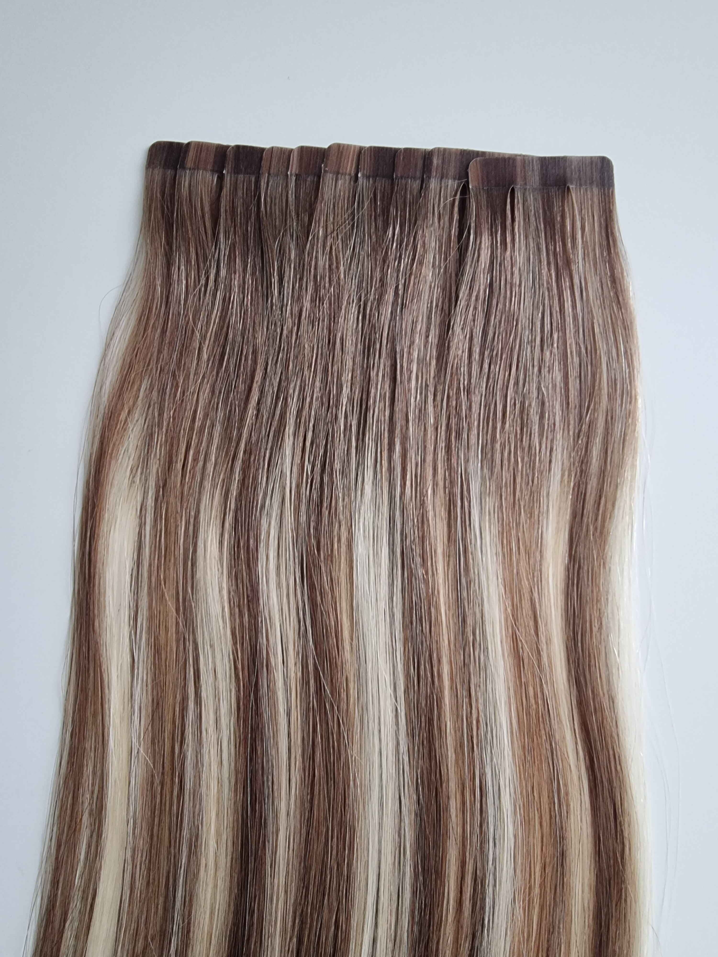 Tape in extensions Remy human hair #B6/613