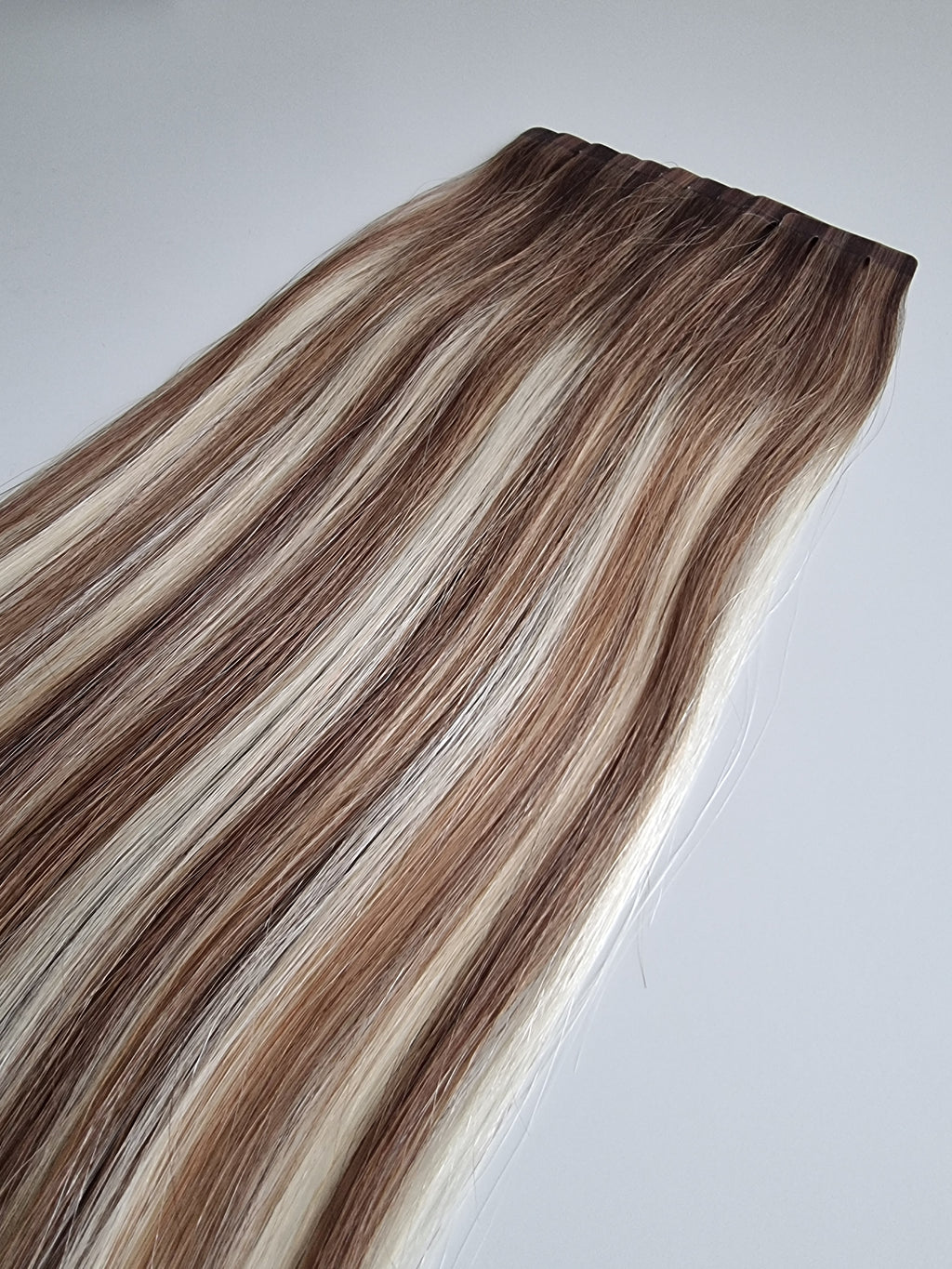 Tape in extensions Remy human hair #B6/613