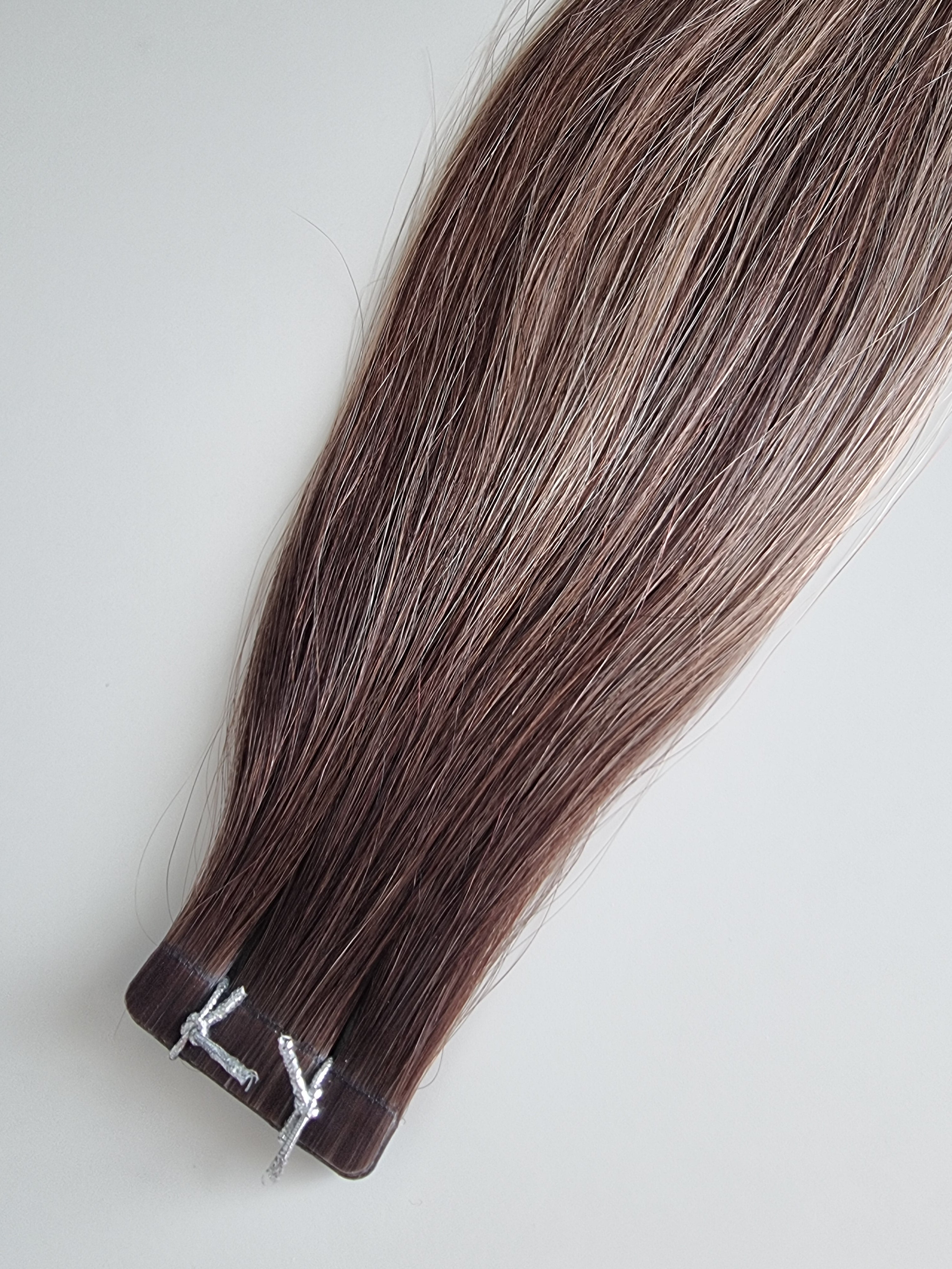 Tape in extensions Remy human hair #B4/10