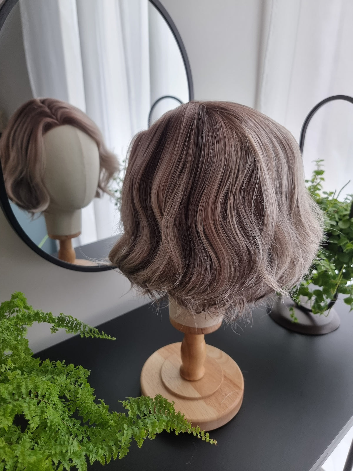 "Betty" monofilament wig, side part