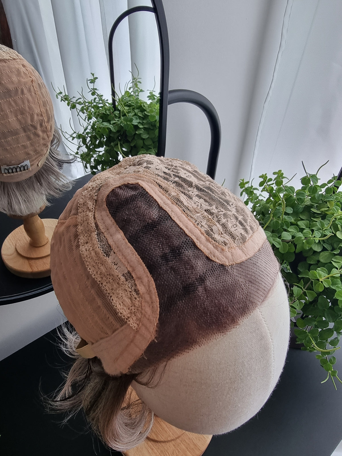 "Betty" monofilament wig, side part