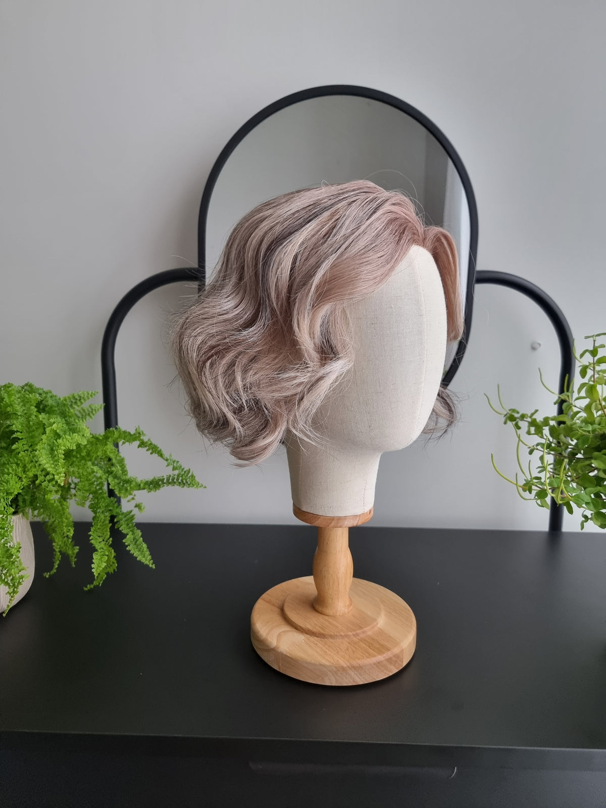 "Betty" monofilament wig, side part