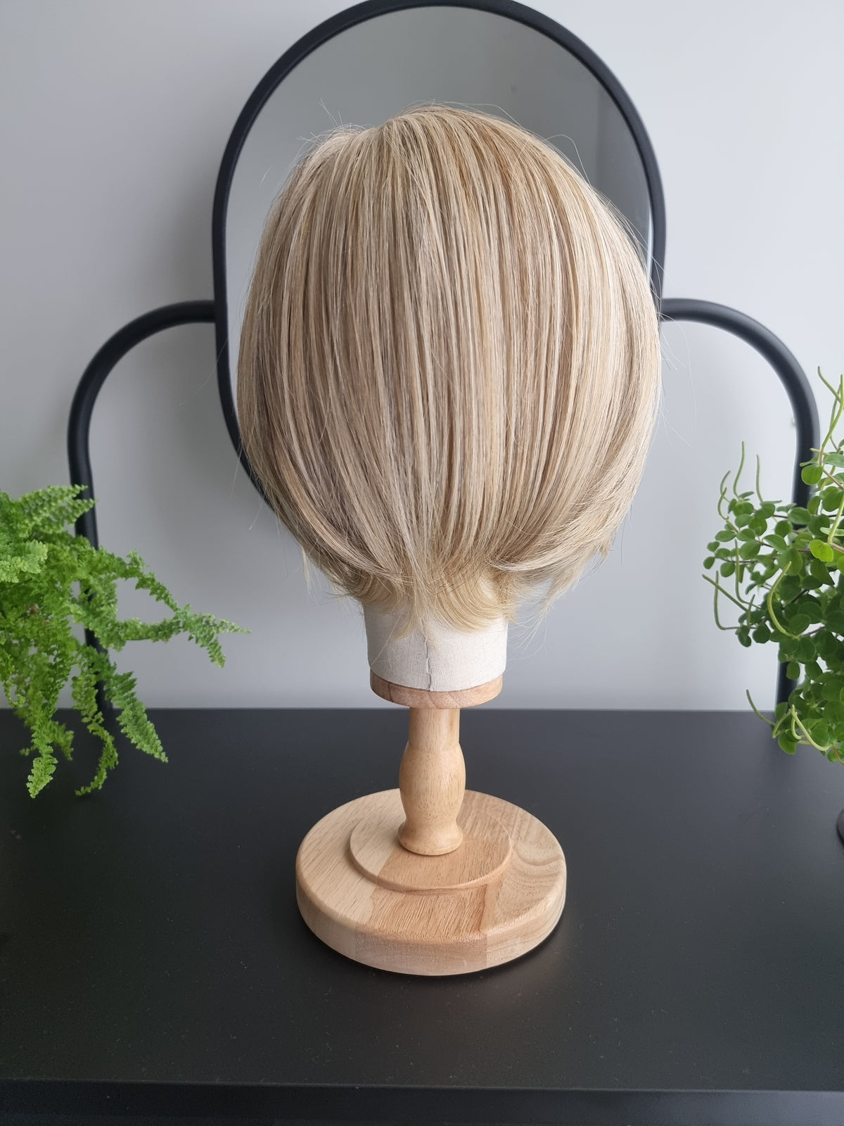 "Sam" monofilament wig, side part