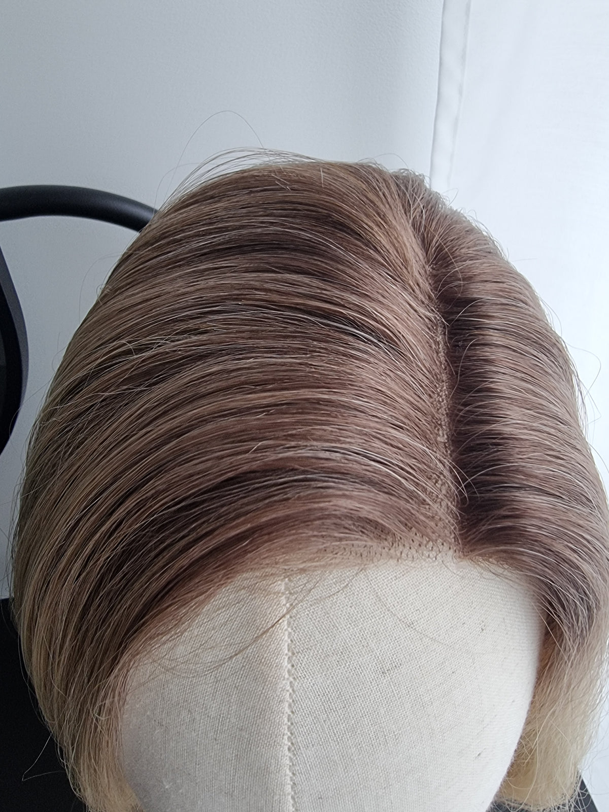 "Elena" monofilament wig, side part