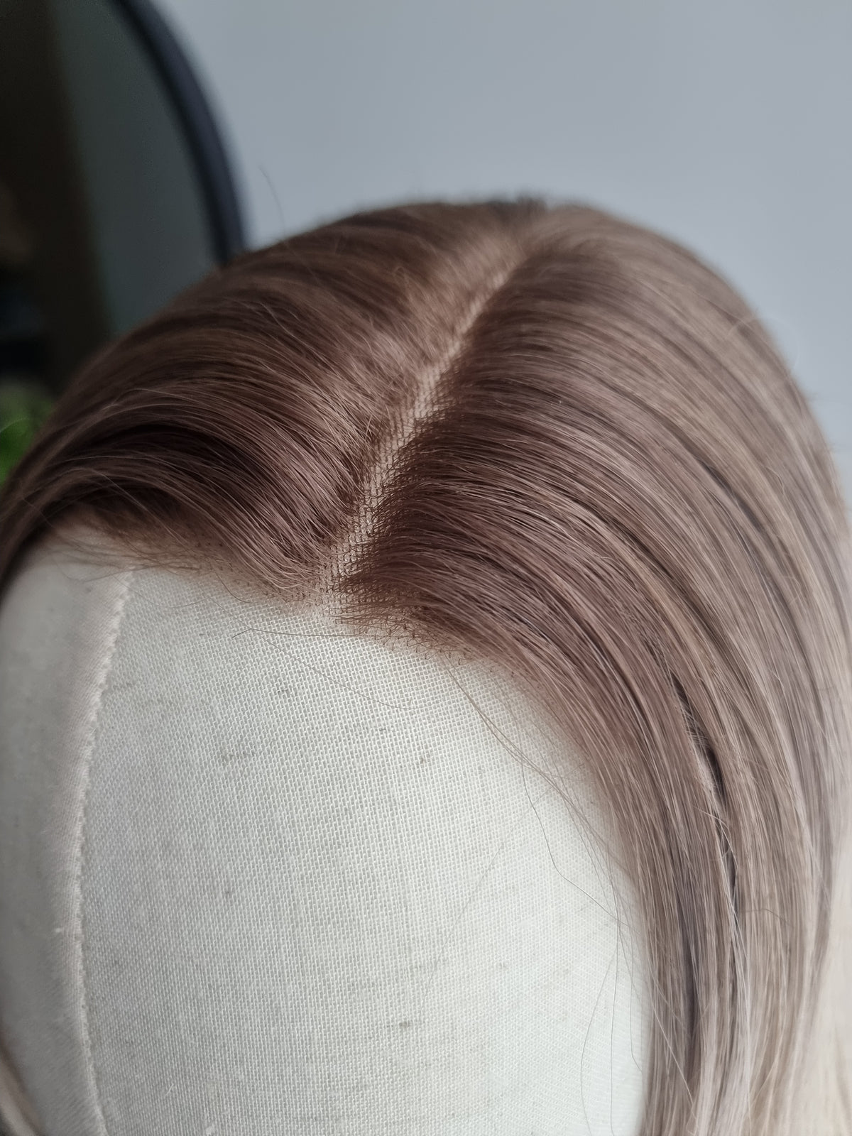 "Evelin" monofilament wig, side part