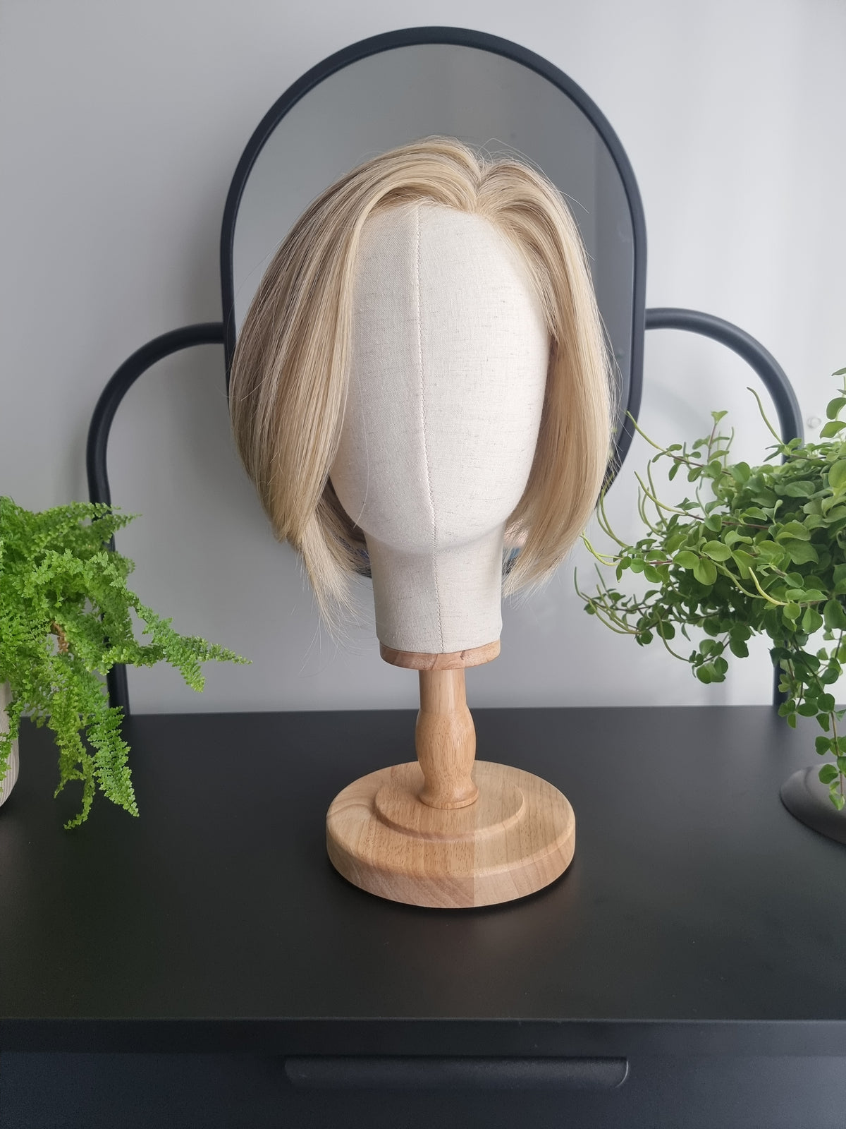 "Sam" monofilament wig, side part