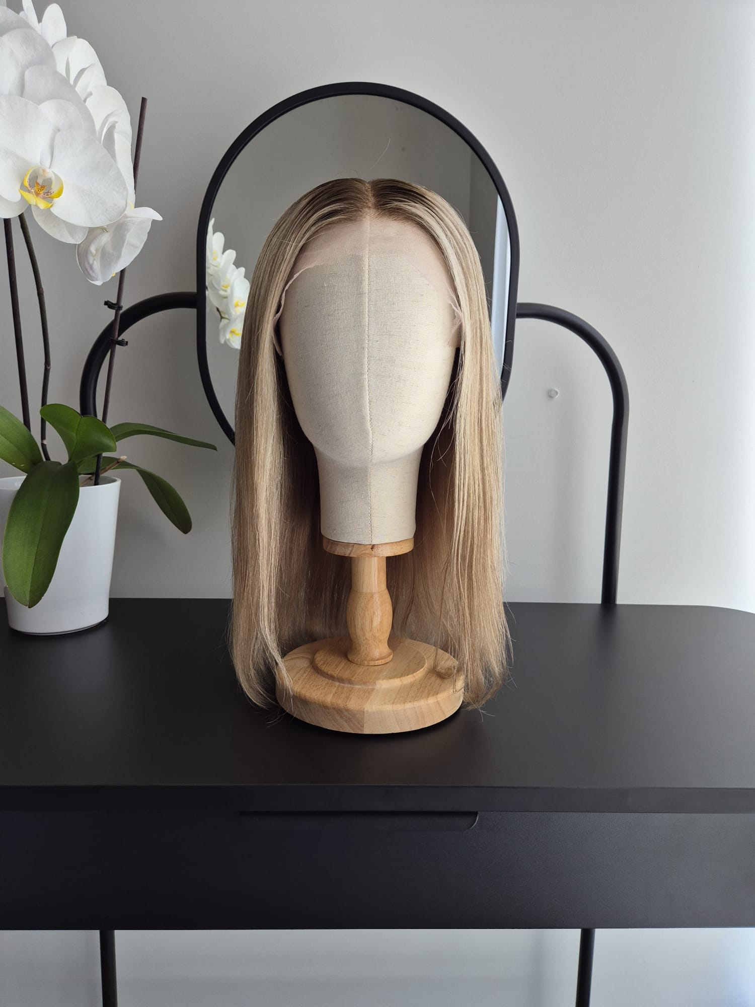 Remy Human Hair Wig HP004 (size S)— Platinum Collection