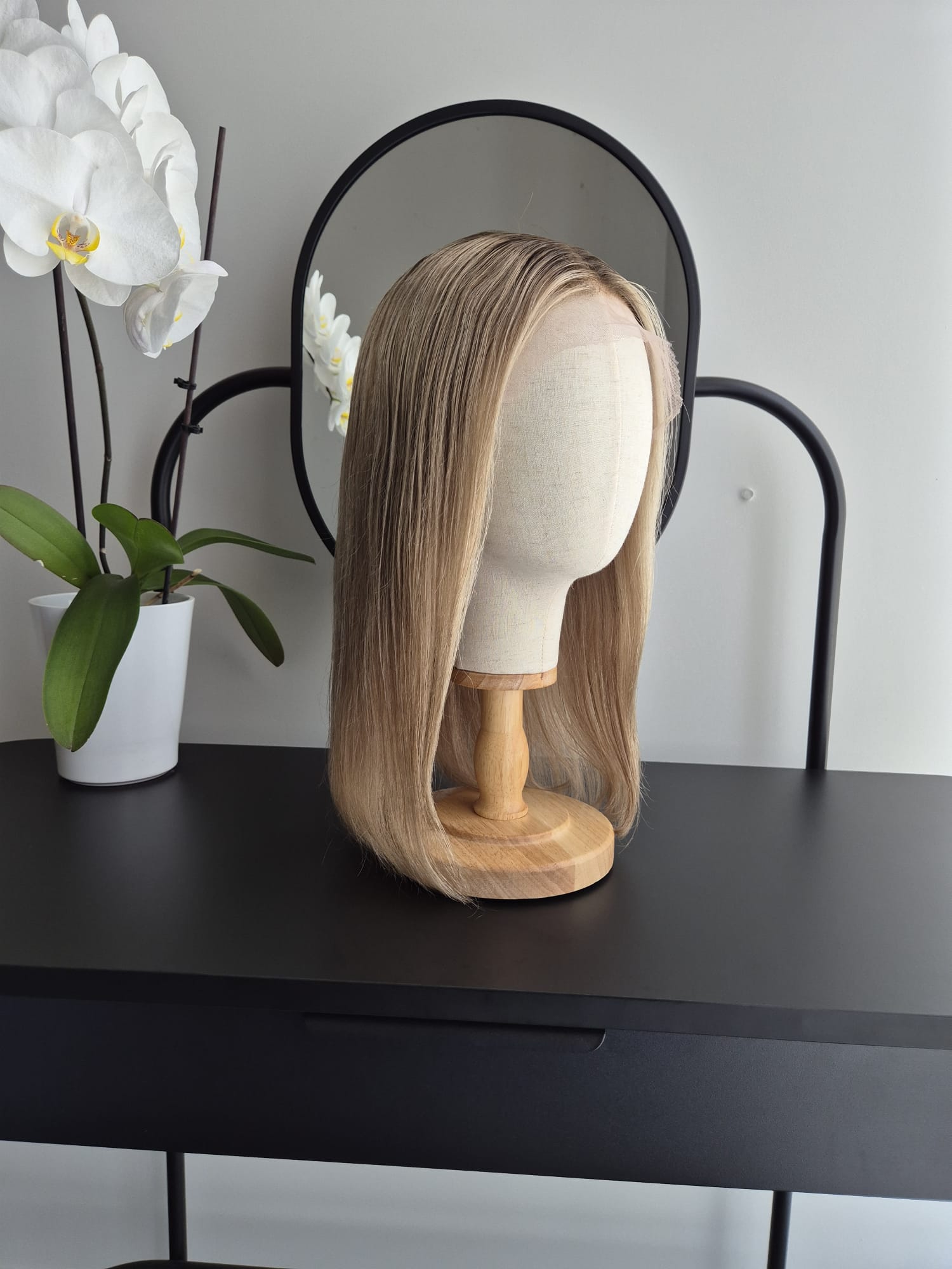 Remy Human Hair Wig HP004 (size S)— Platinum Collection