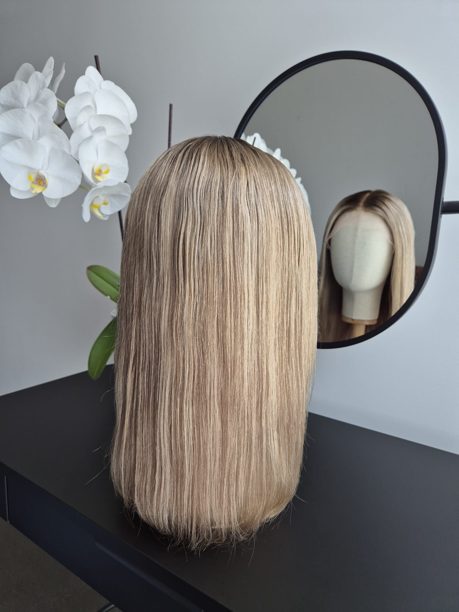 Remy Human Hair Wig HP004 (size S)— Platinum Collection